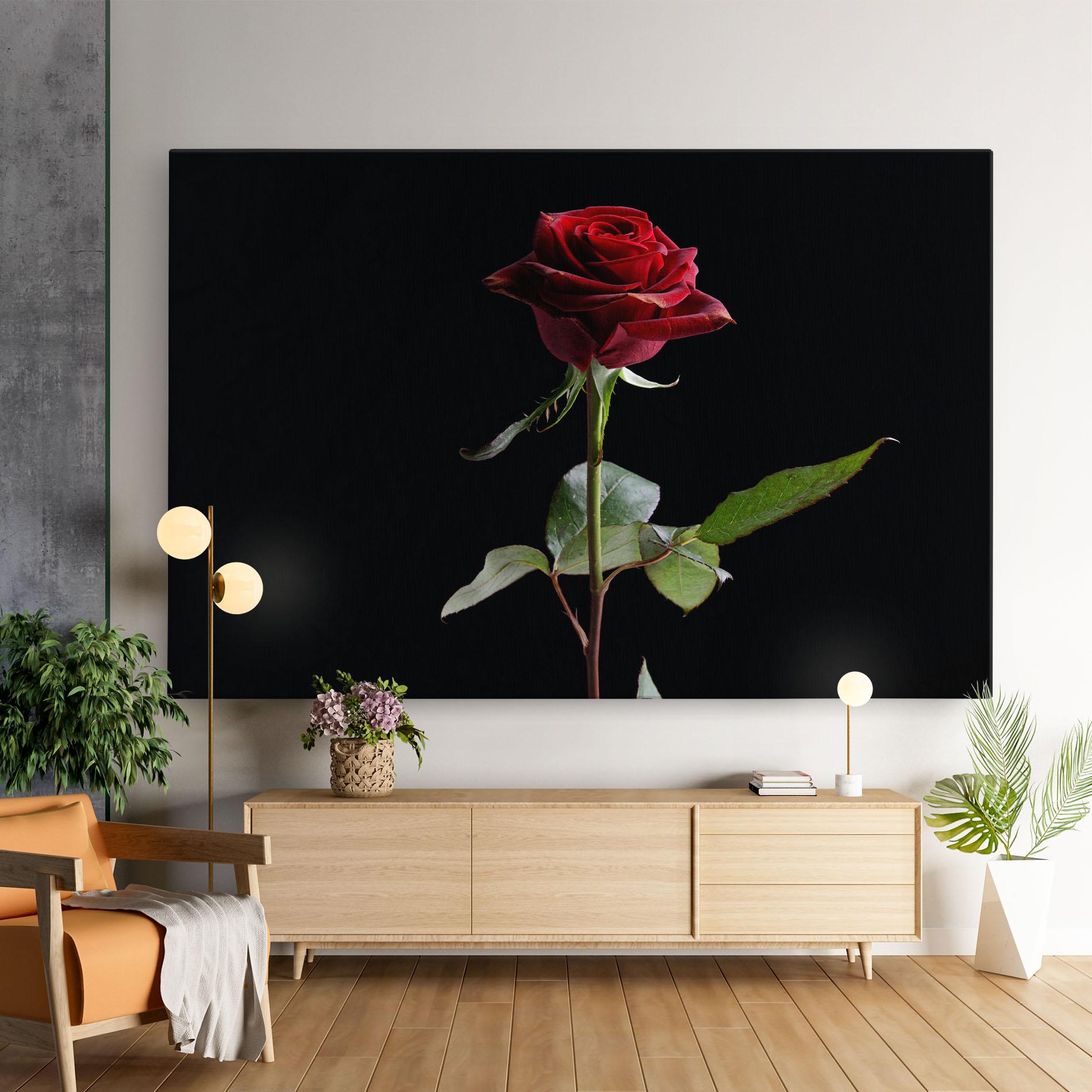 Tablou Canvas Beautiful Red Rose mockup 9
