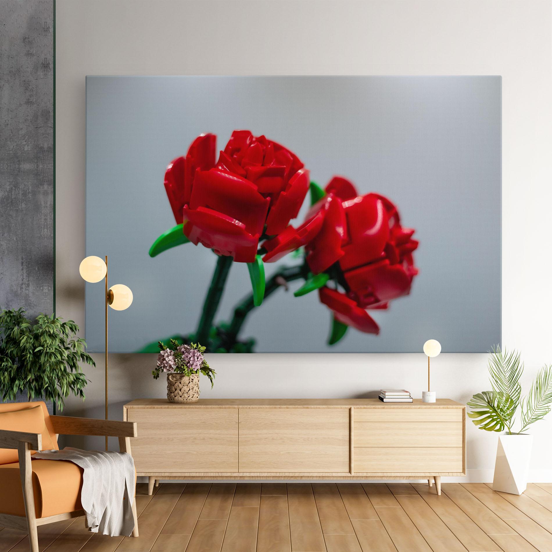 Tablou Canvas Lego Red Roses mockup 9