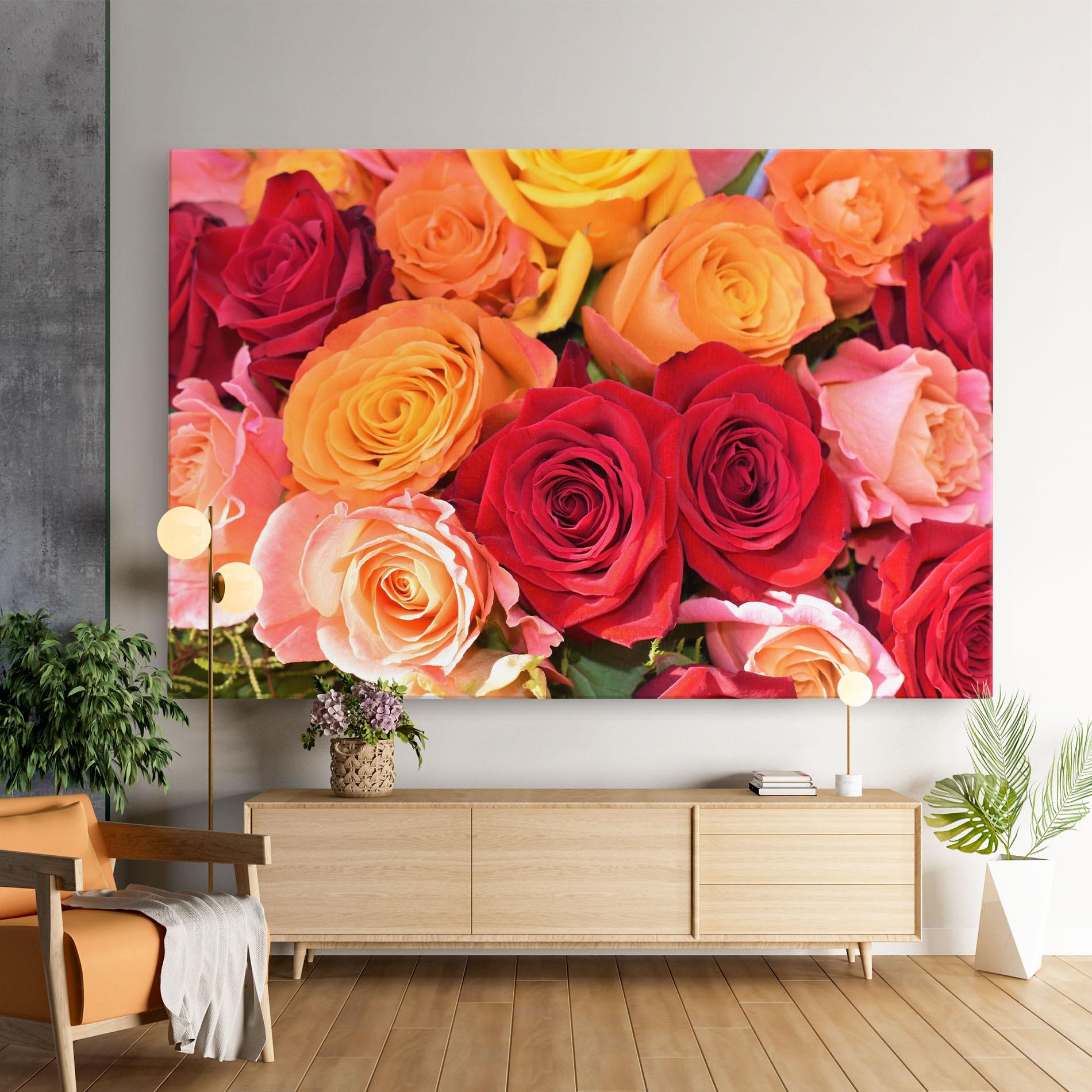 Tablou Canvas Mixed Roses mockup 9