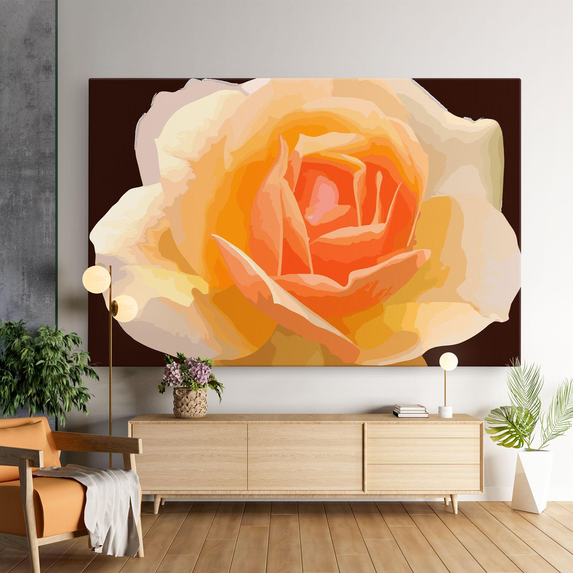 Tablou Canvas Orange Rose Ioana mockup 9