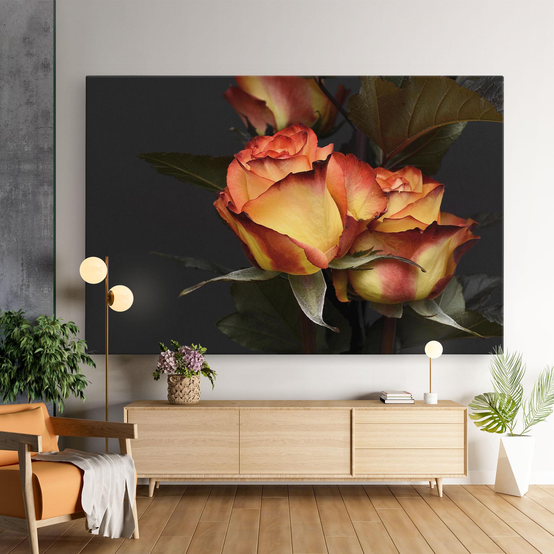 Tablou Canvas Orange Rose mockup 9