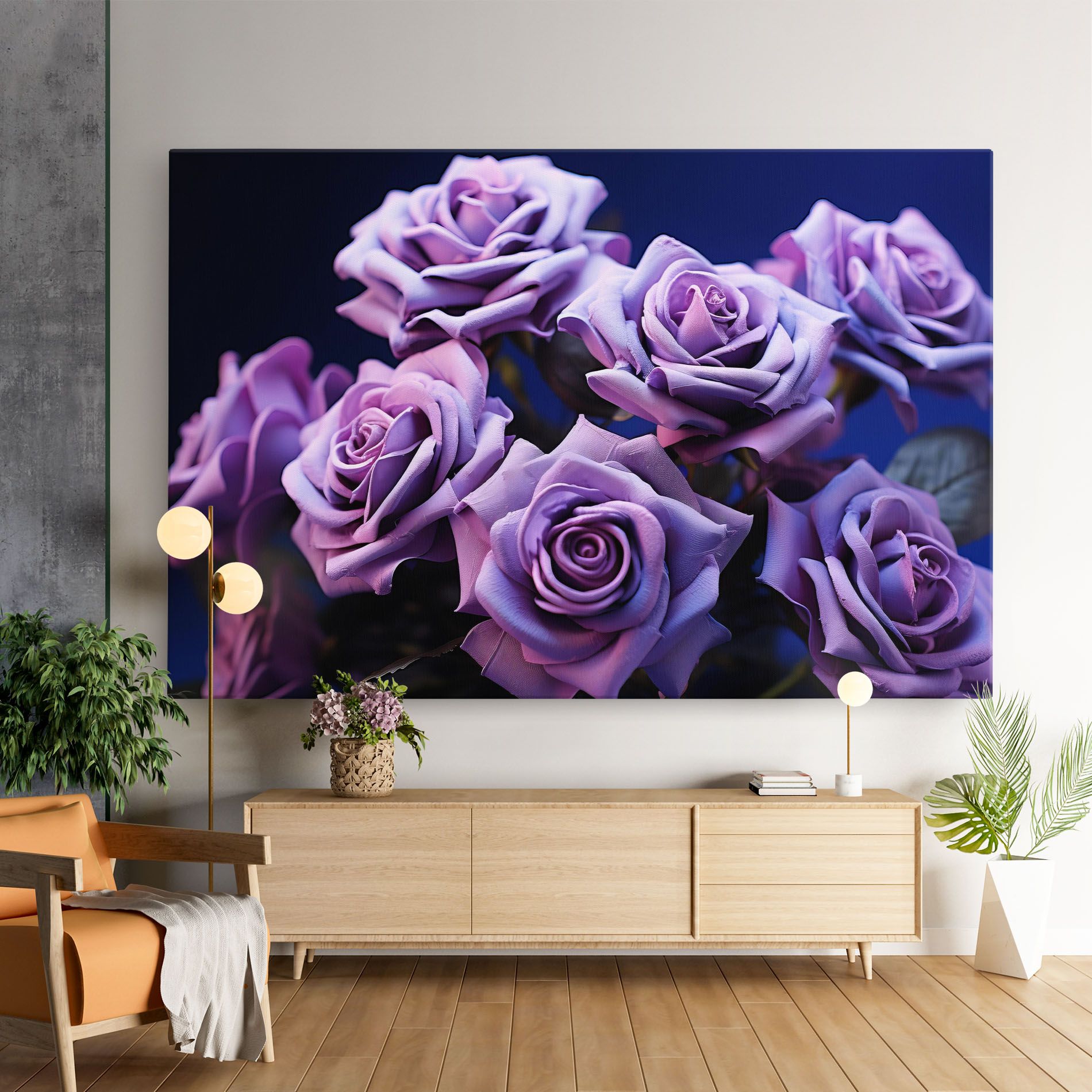 Pastel Purple Rose mockup 9