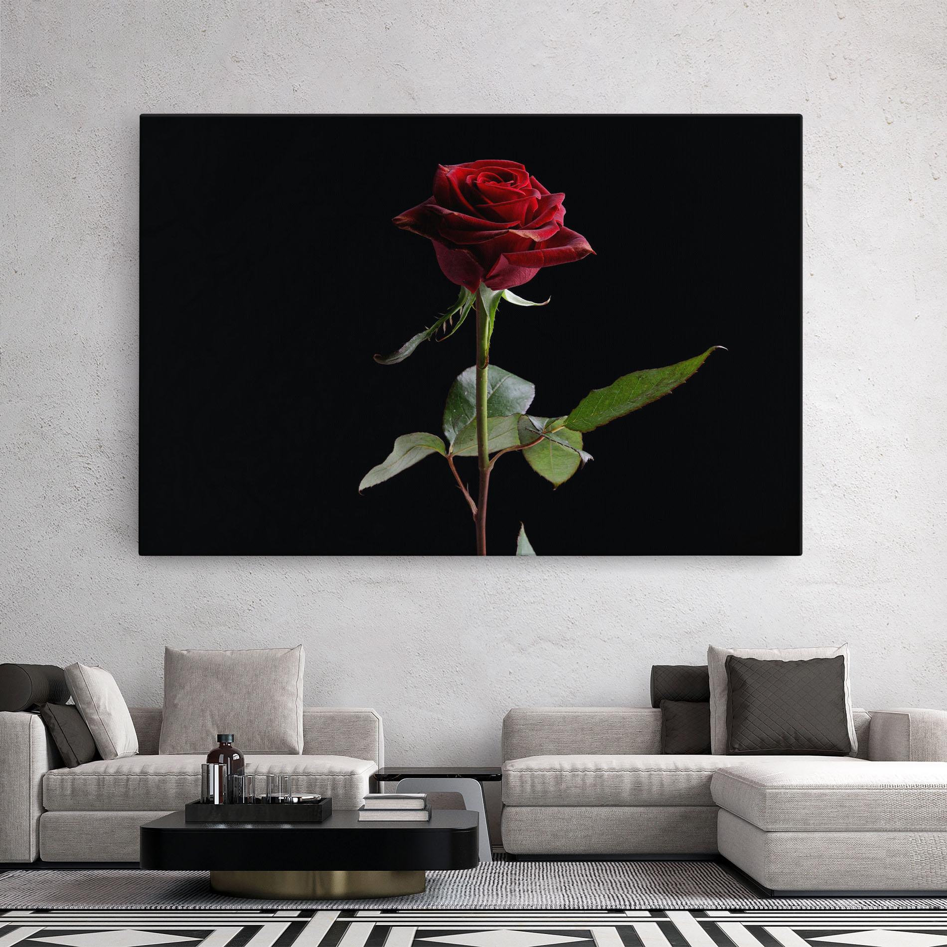 Tablou Canvas Beautiful Red Rose mockup 2