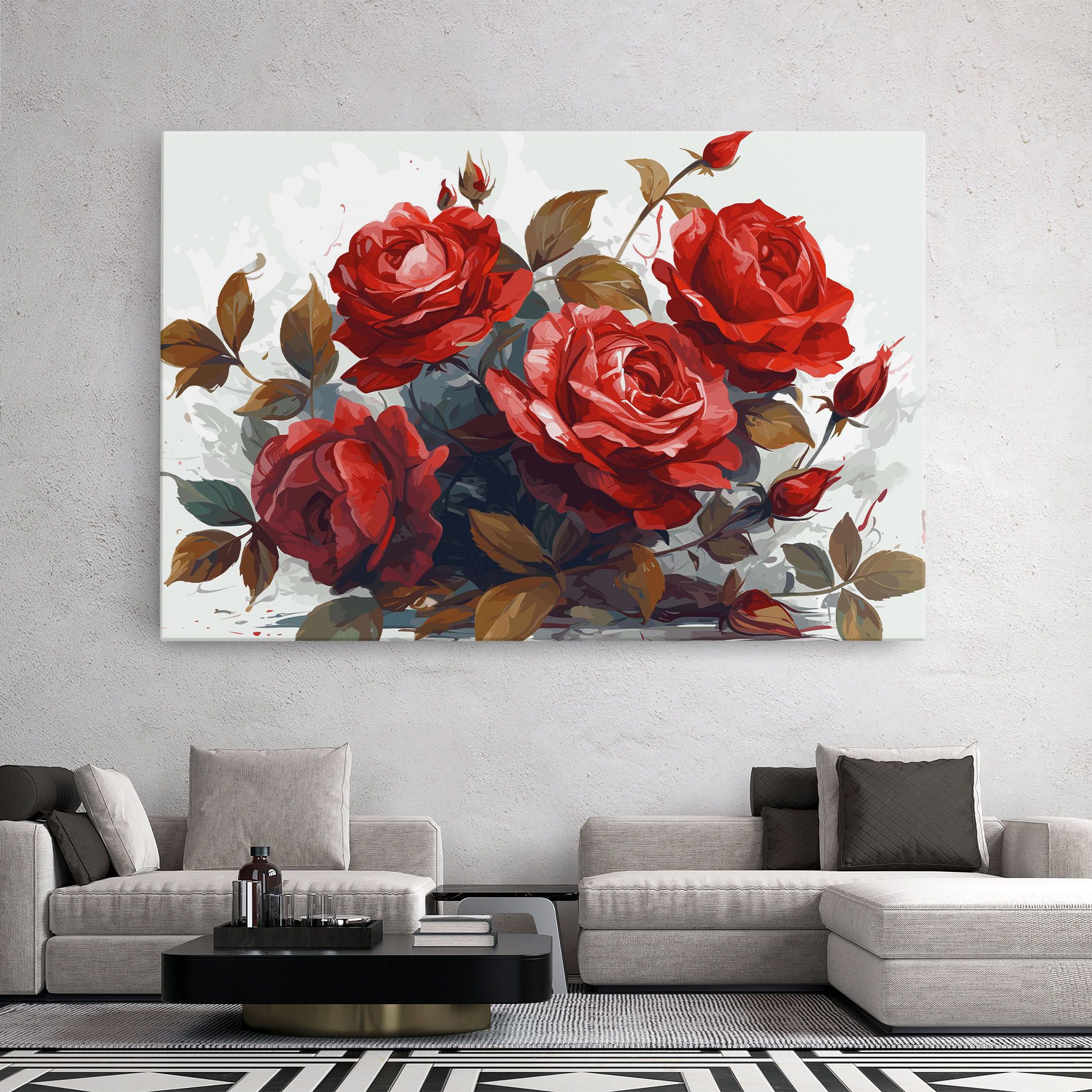 Beautiful Red Roses mockup 2
