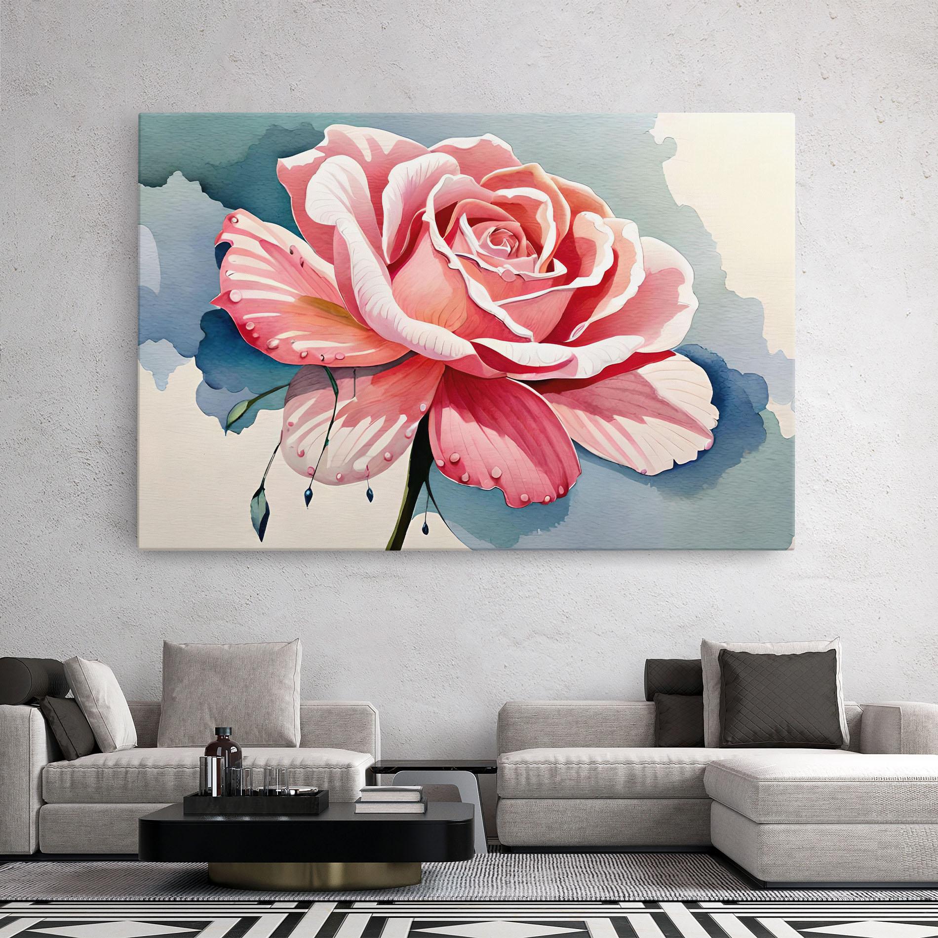 Tablou Canvas Bih Pink Rose mockup 2