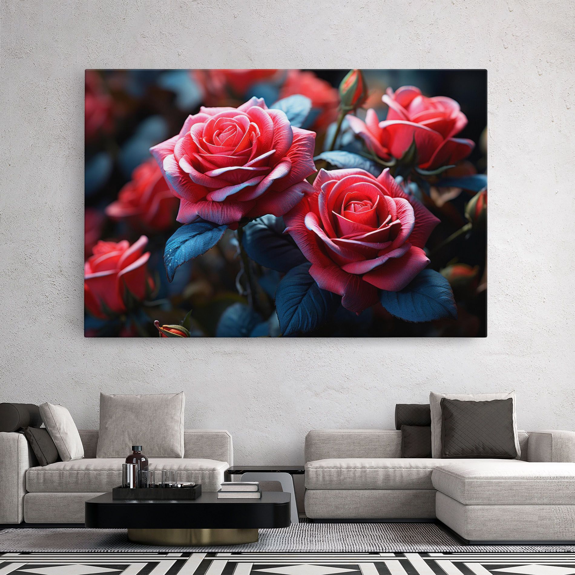 Dark Pink Rose mockup 2