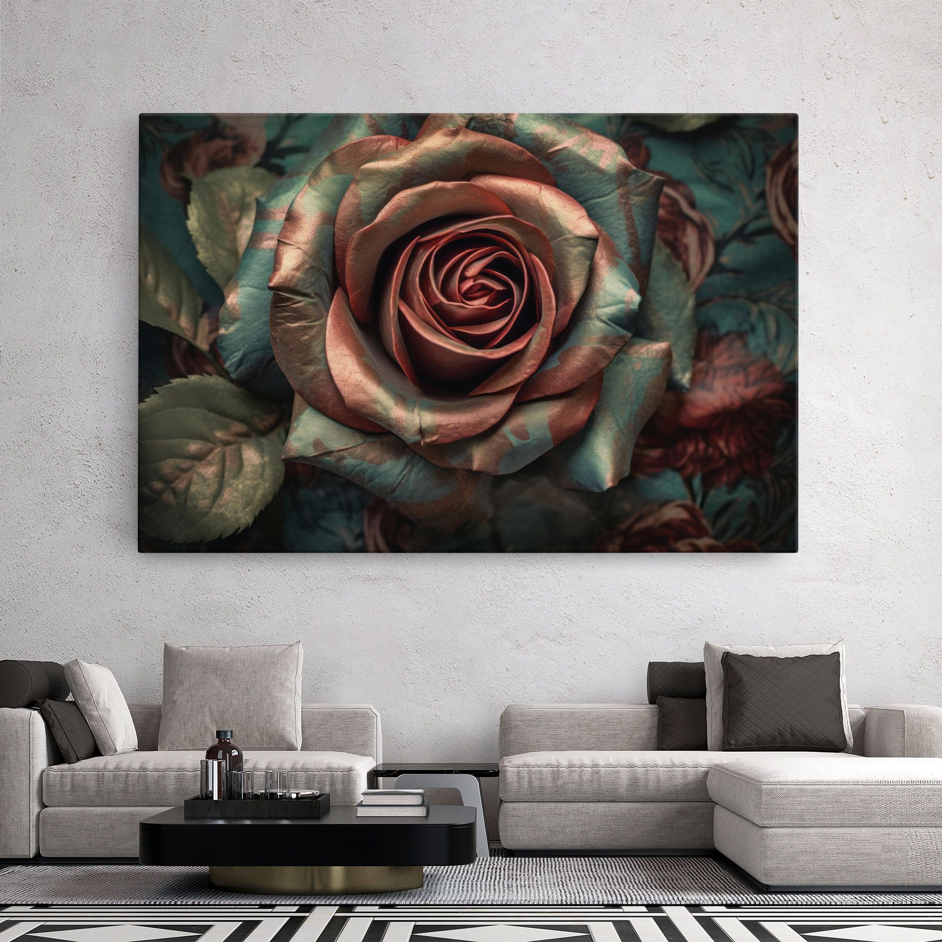 Exotic Blue Rose mockup 2