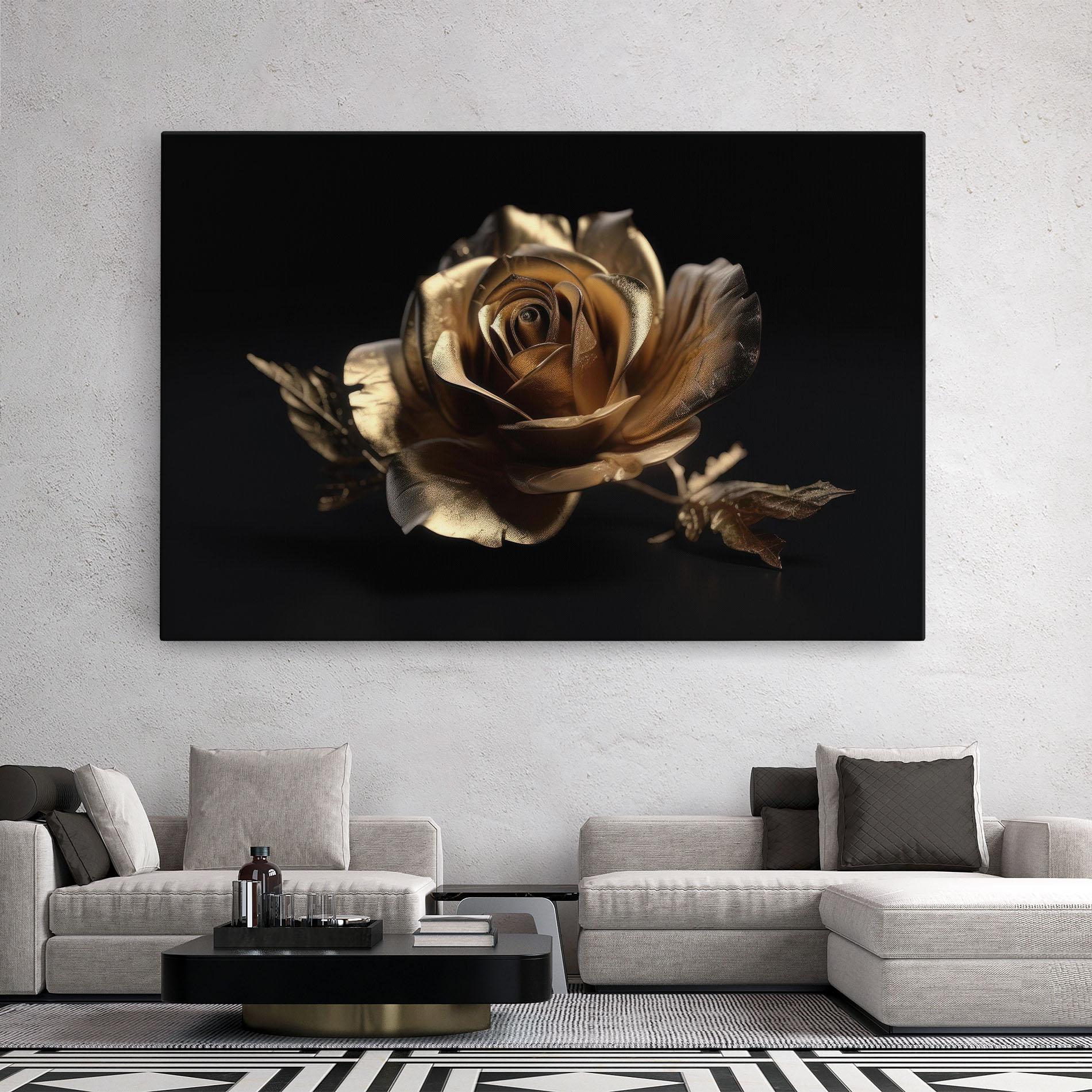 Tablou Canvas Gold Rose mockup 2