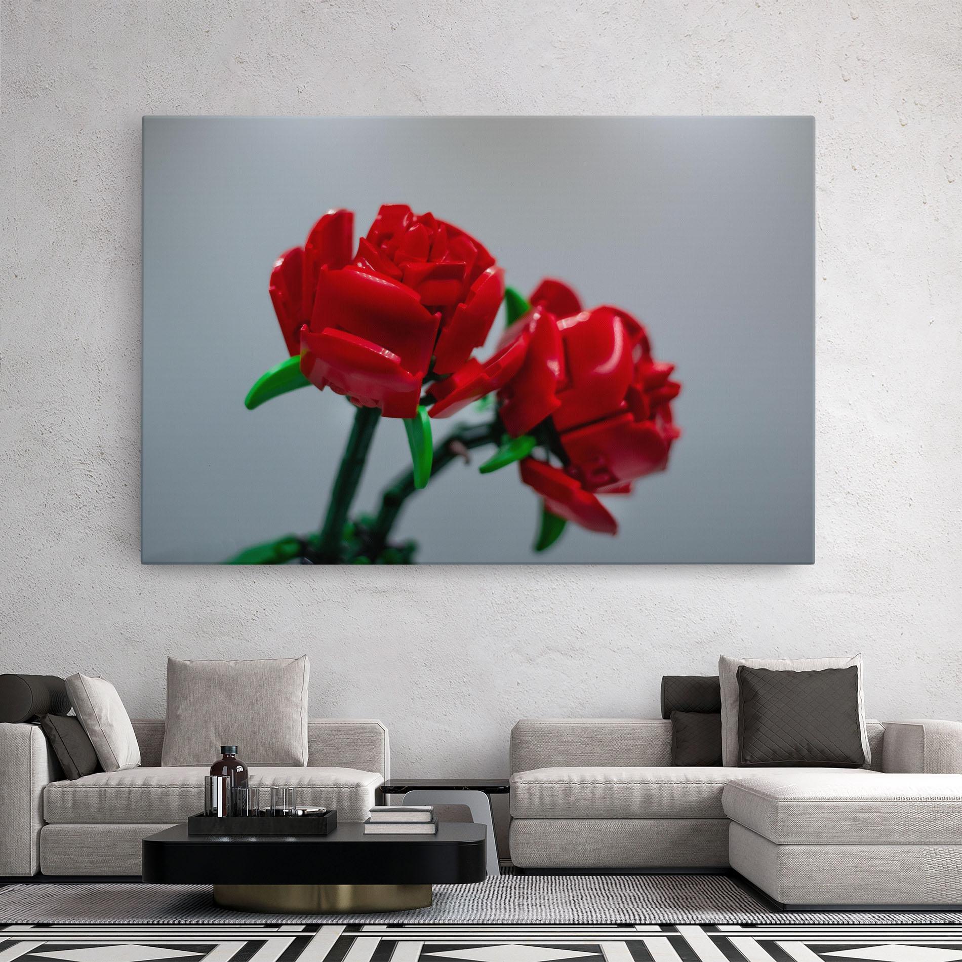 Tablou Canvas Lego Red Roses mockup 2