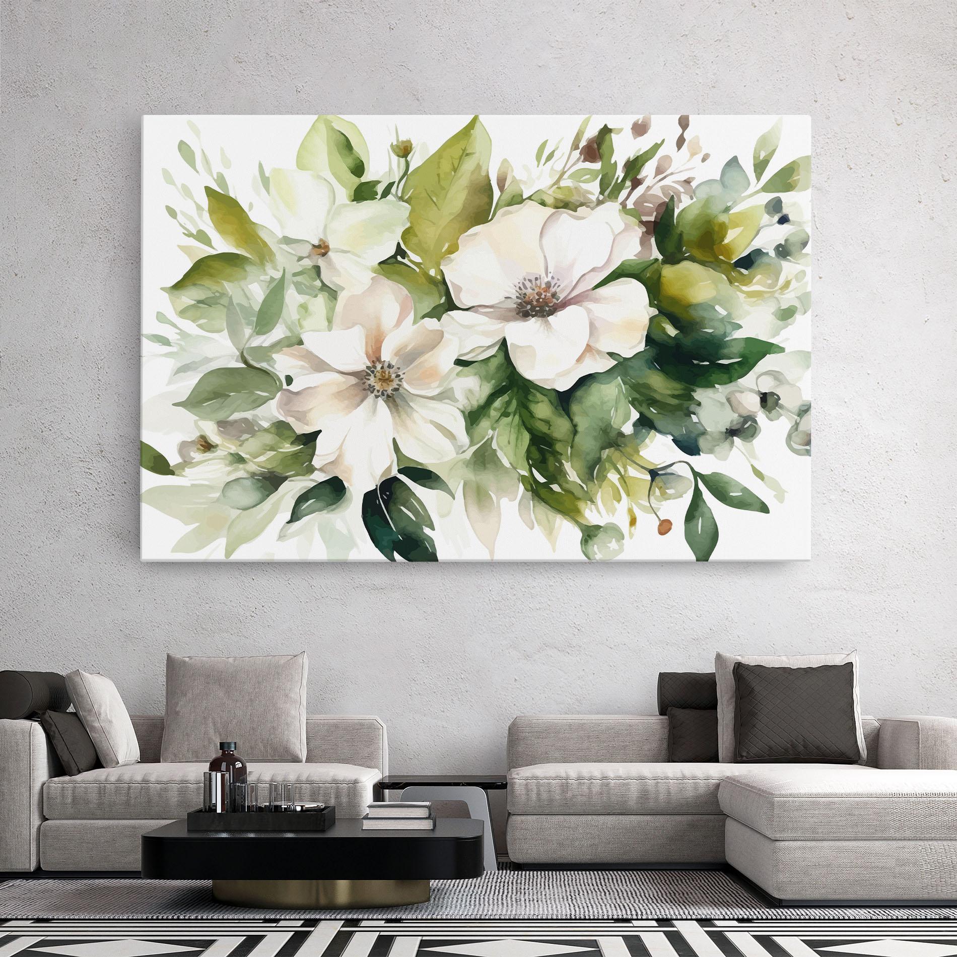 Tablou Canvas Opened Rose mockup 2