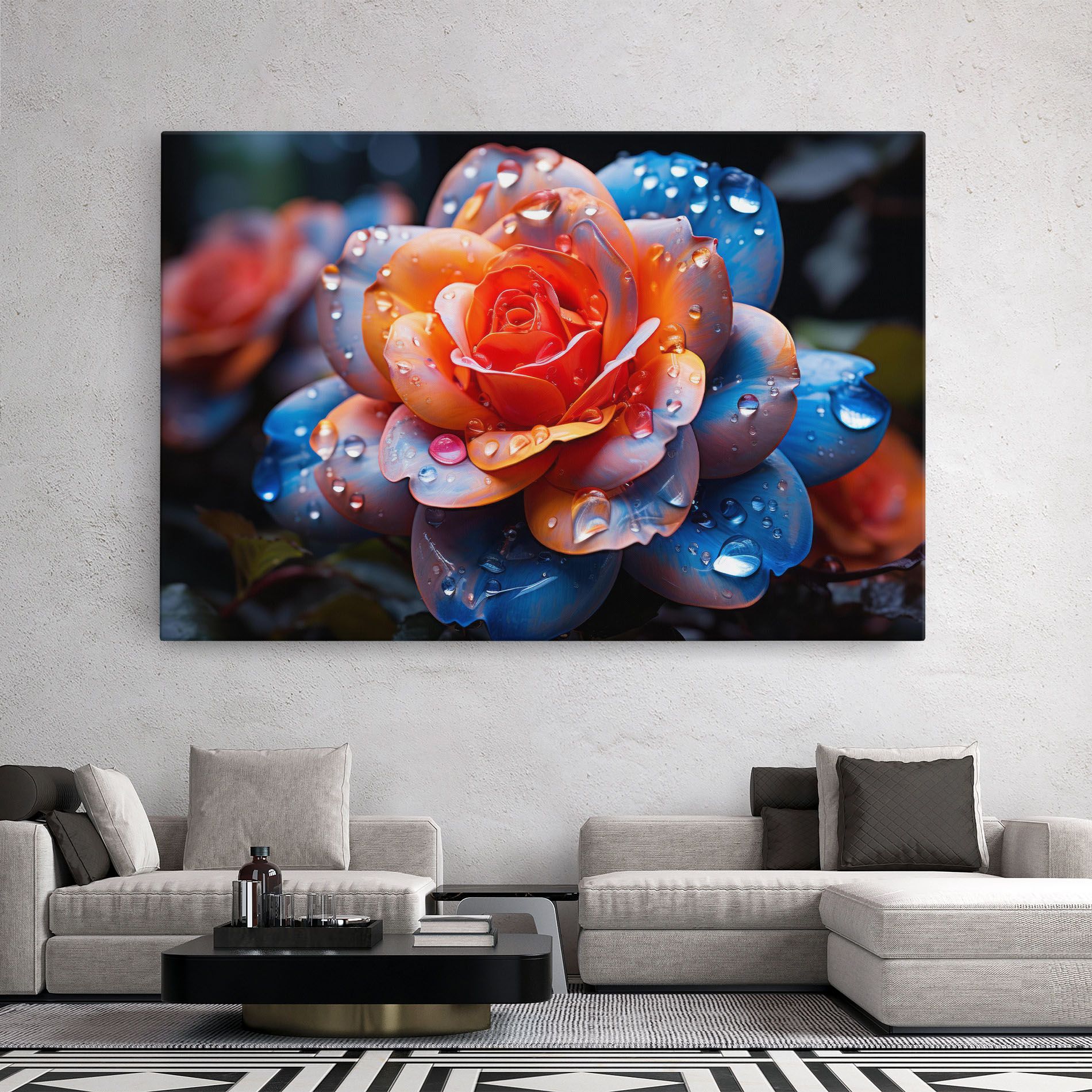 Orange Blue Rose mockup 2