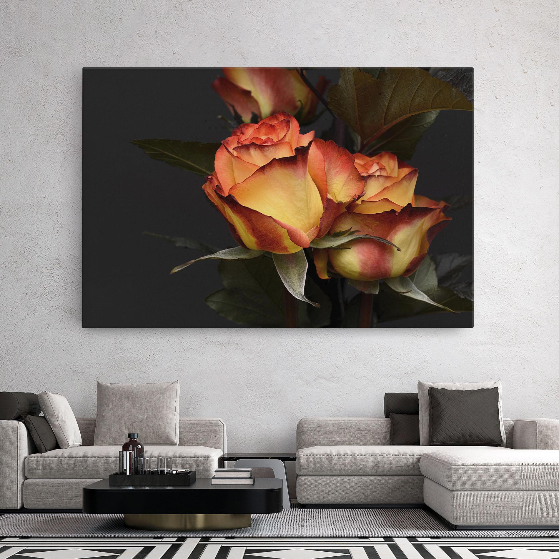 Tablou Canvas Orange Rose mockup 2