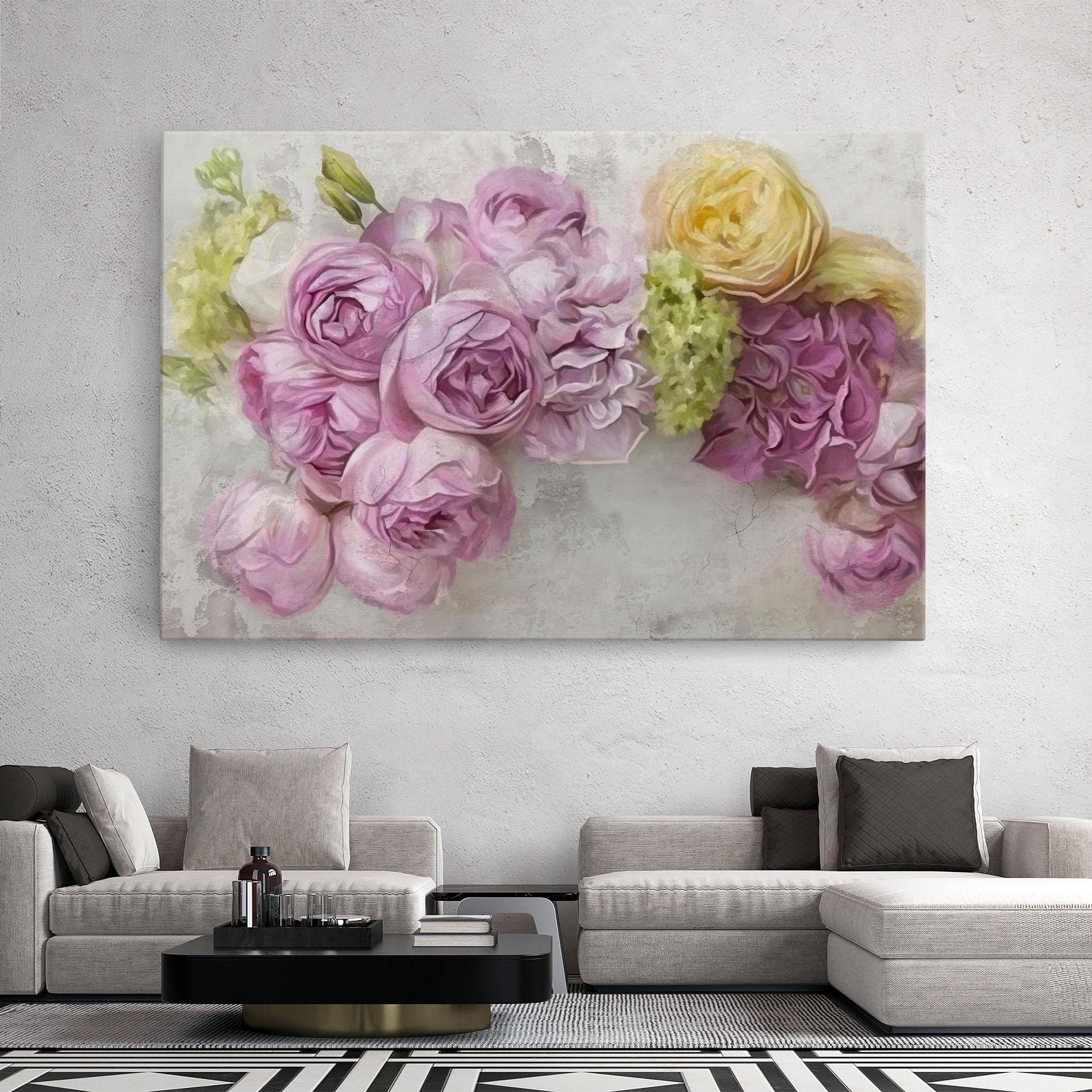 Tablou Canvas Trandafiri Colorati mockup 2