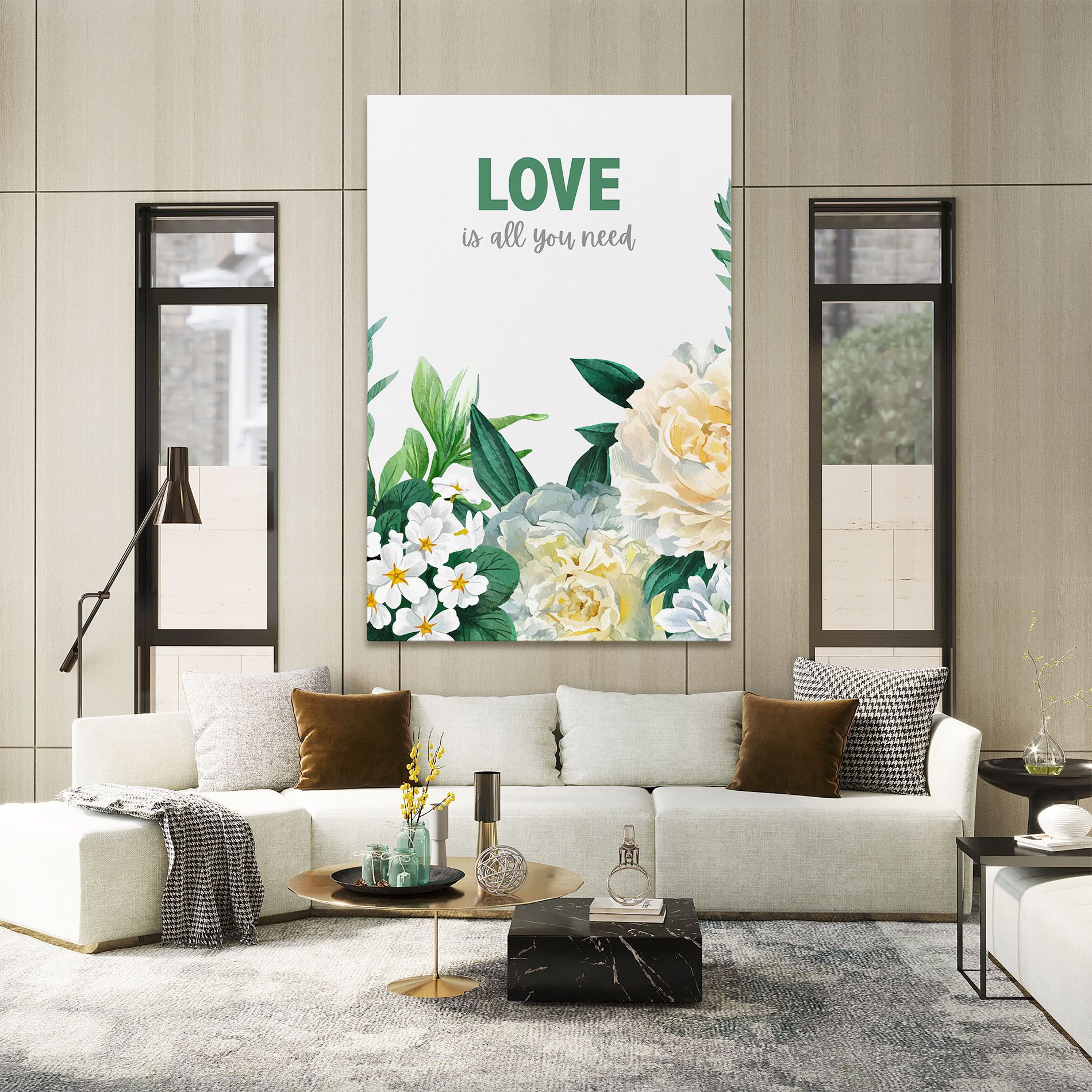 Green Rose Love mockup 2