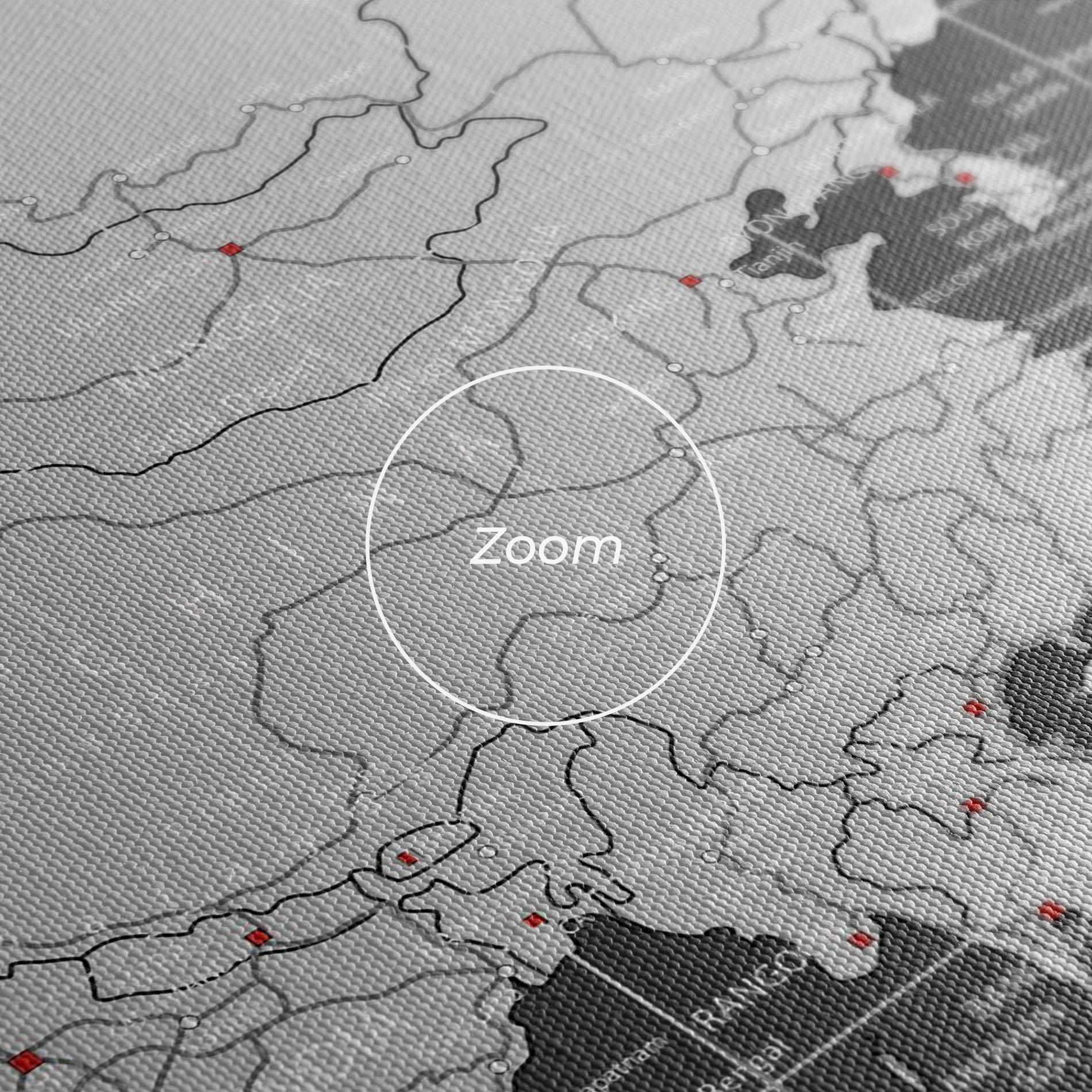 Tablou Canvas Asia Minimal Map mockup 3