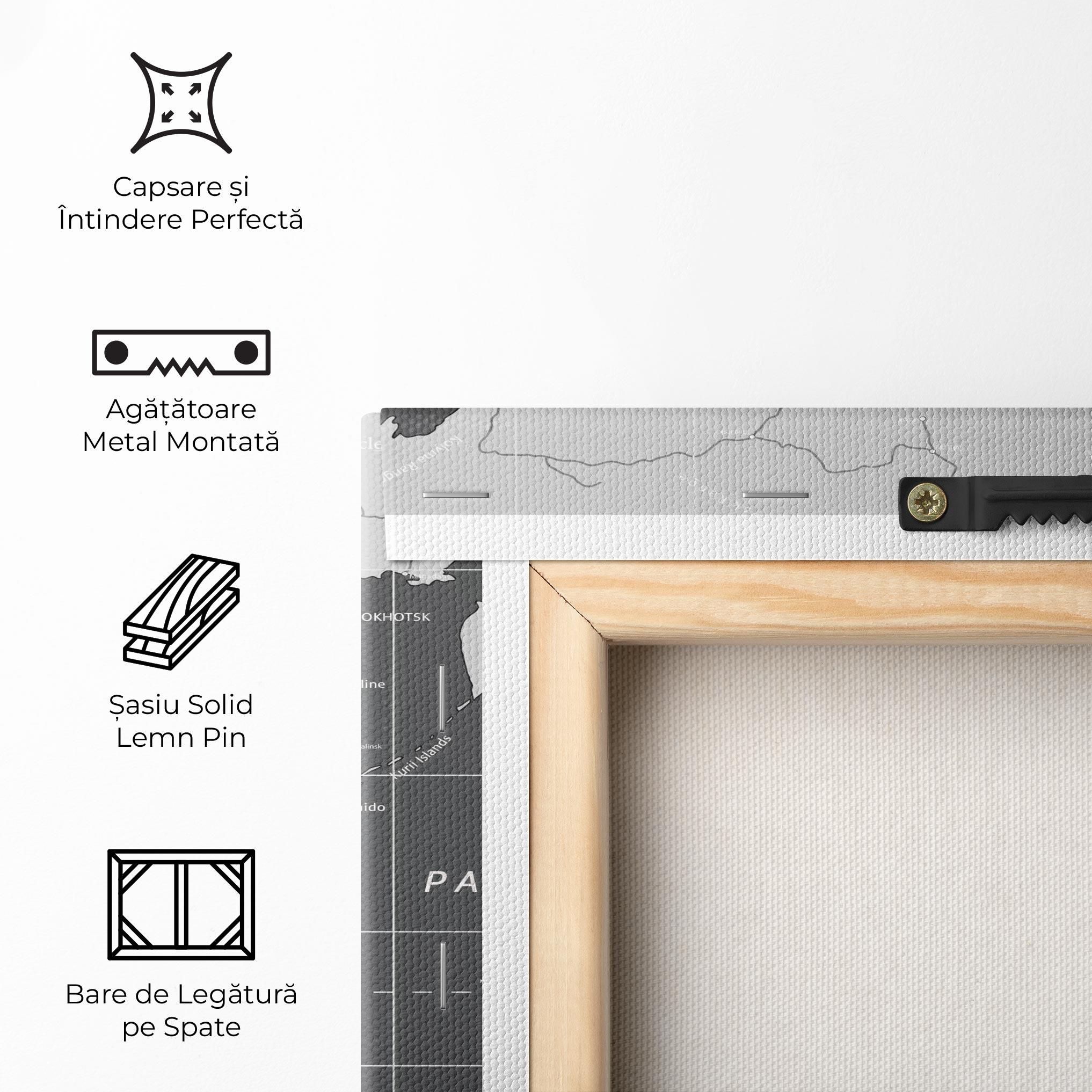 Tablou Canvas Asia Minimal Map mockup 5