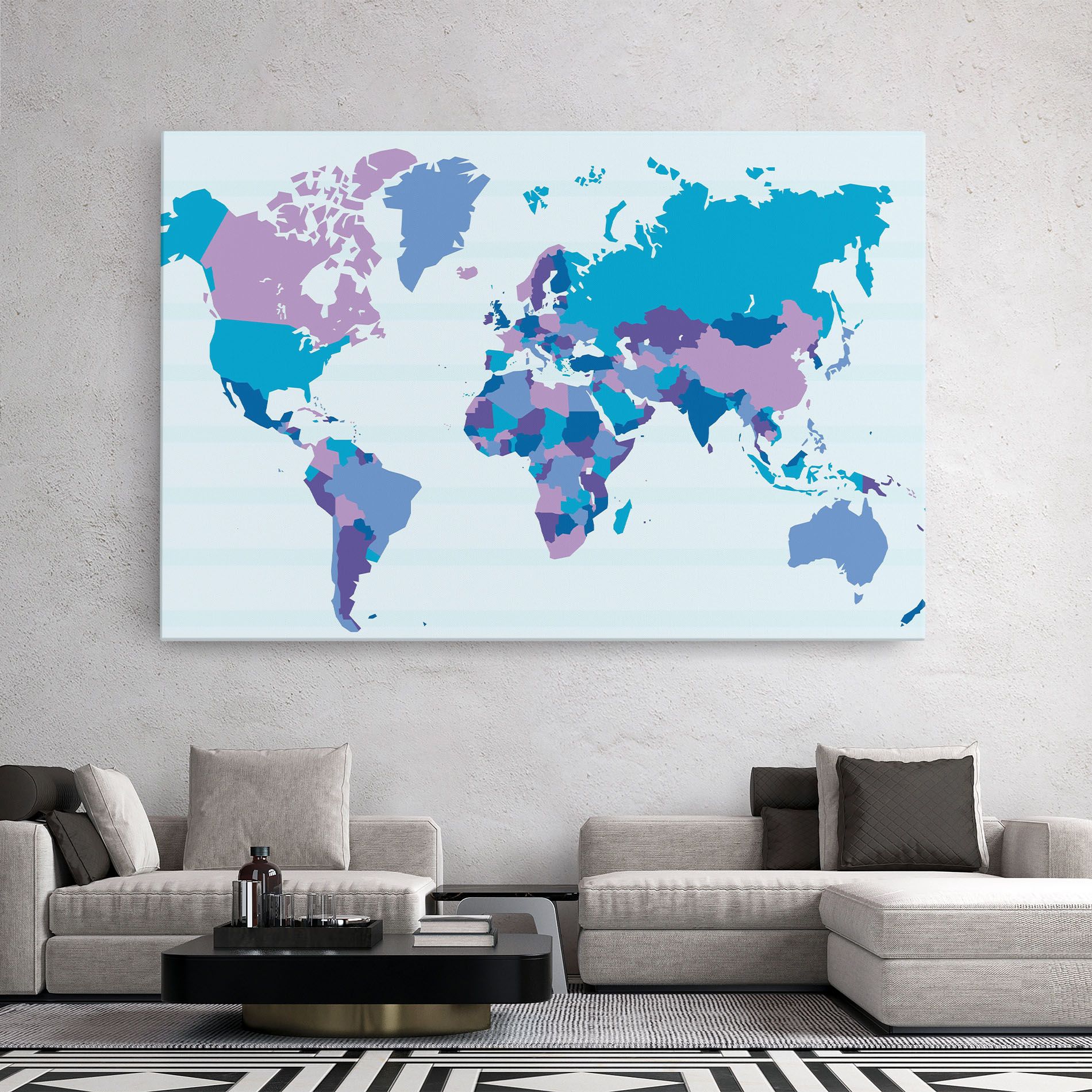 Blue Purple Map mockup 2