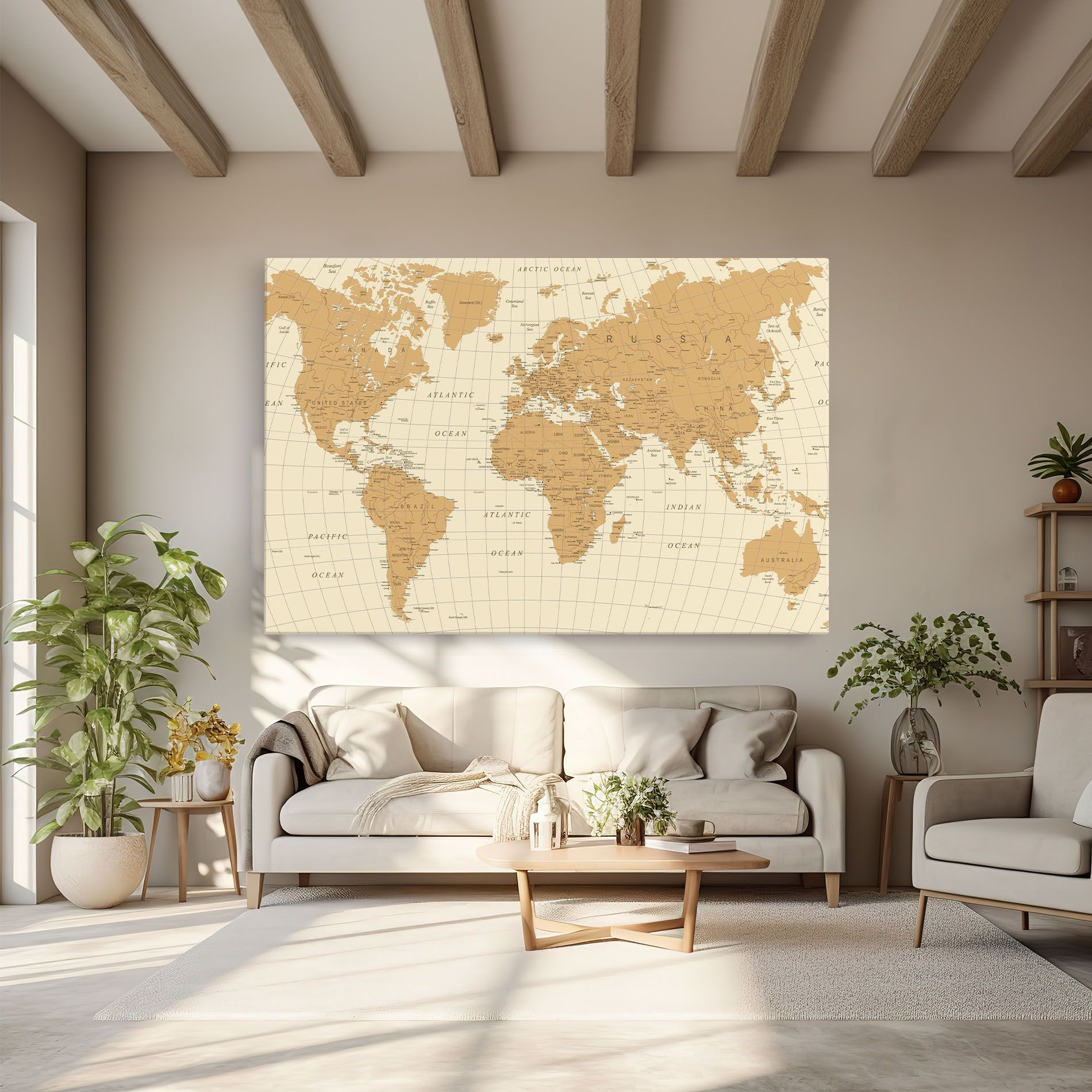 Old Map Cream mockup 6