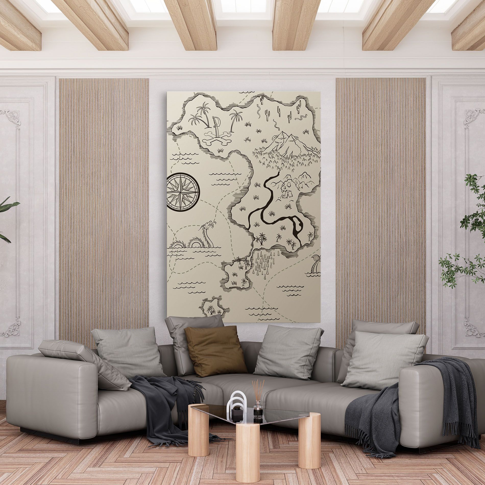 Cream Island Map mockup 6