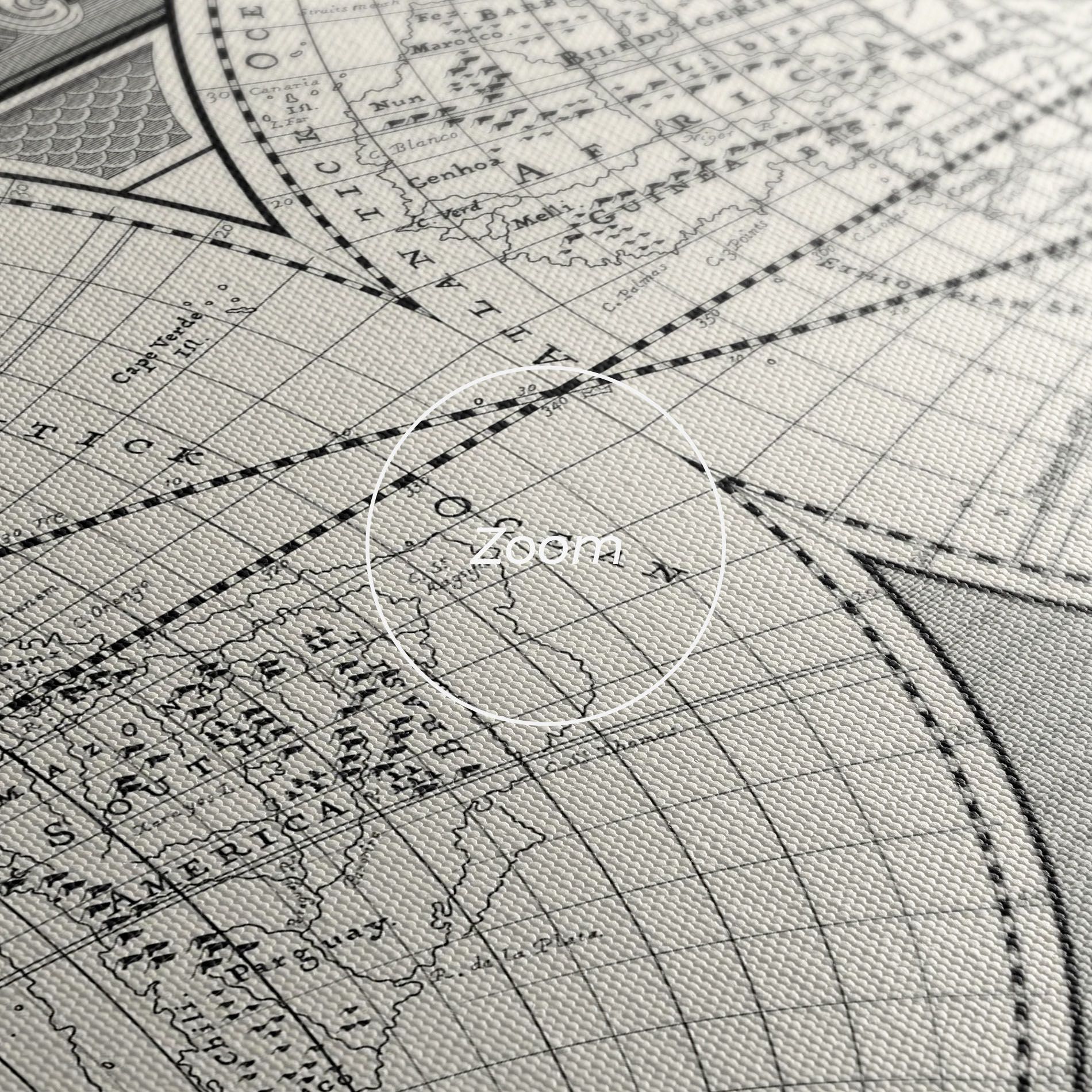 Black White Map mockup 3