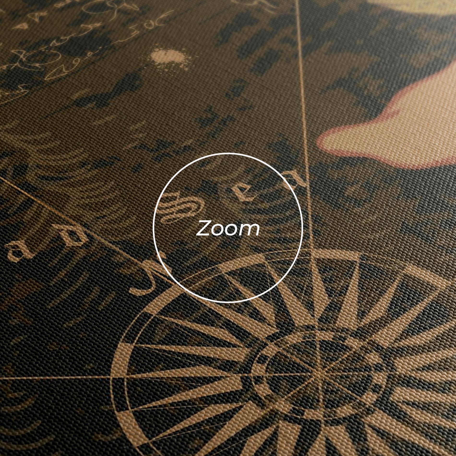 Tablou Canvas Cool Old Map mockup 3