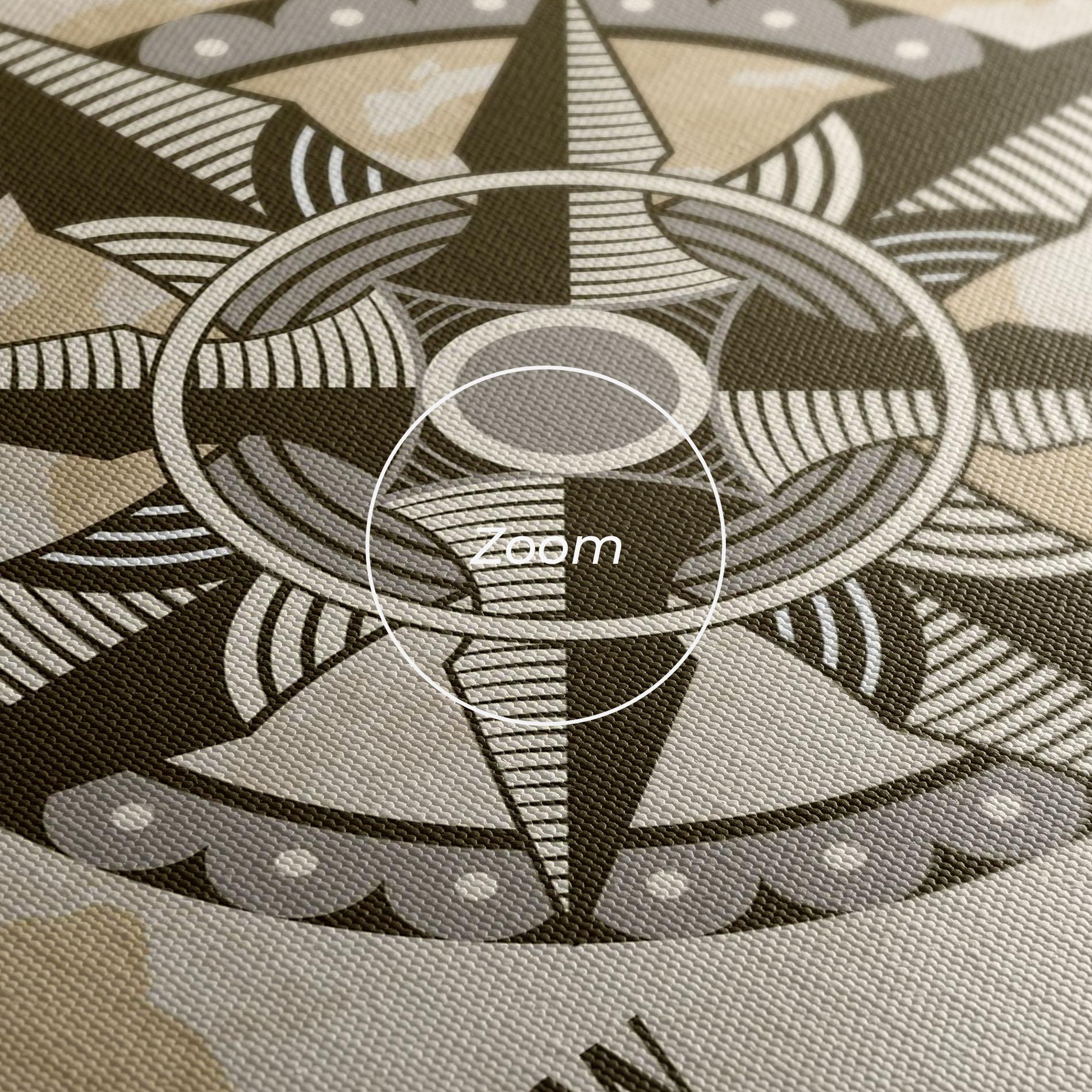 Tablou Canvas Nautical Compass mockup 3