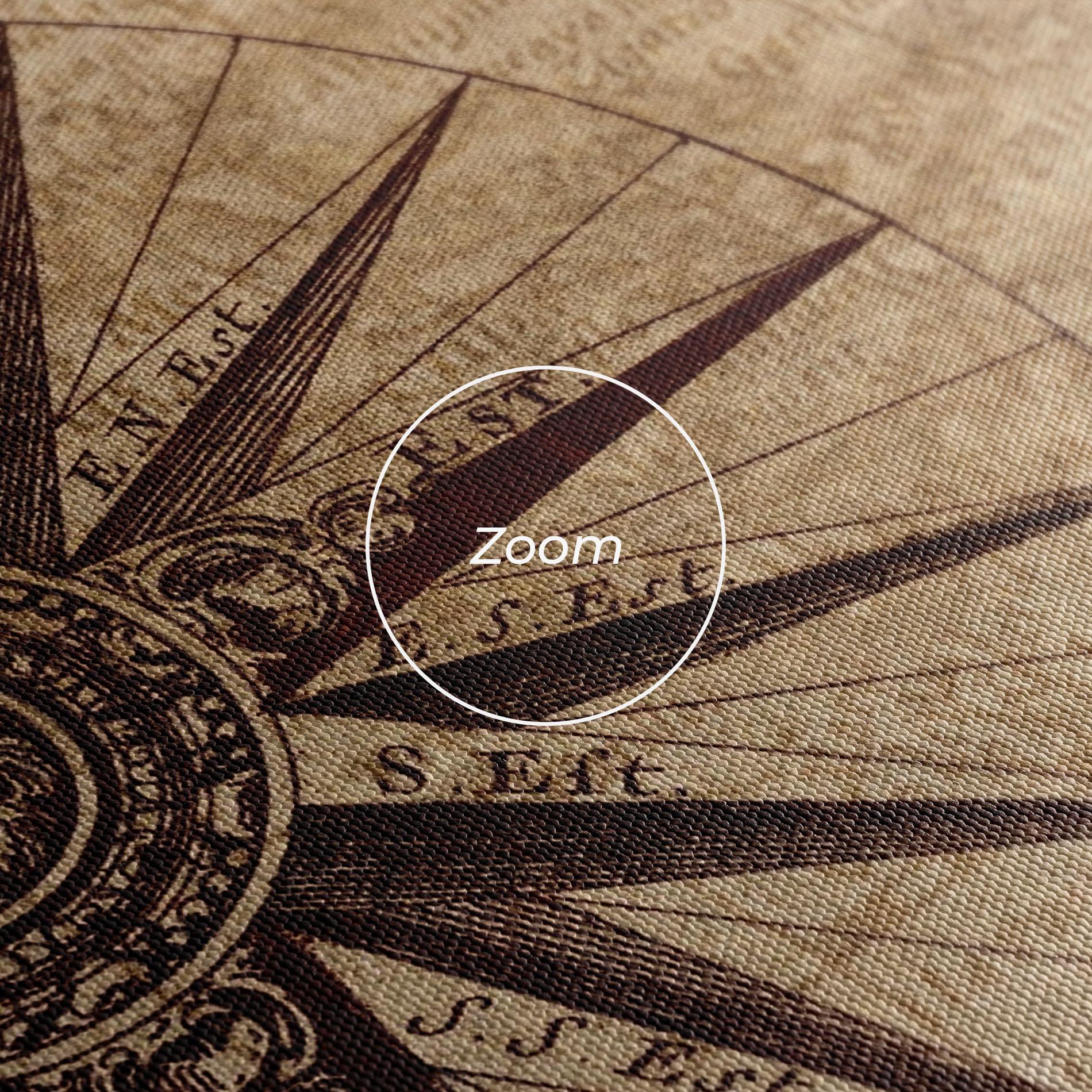 Tablou Canvas Vintage Map mockup 3