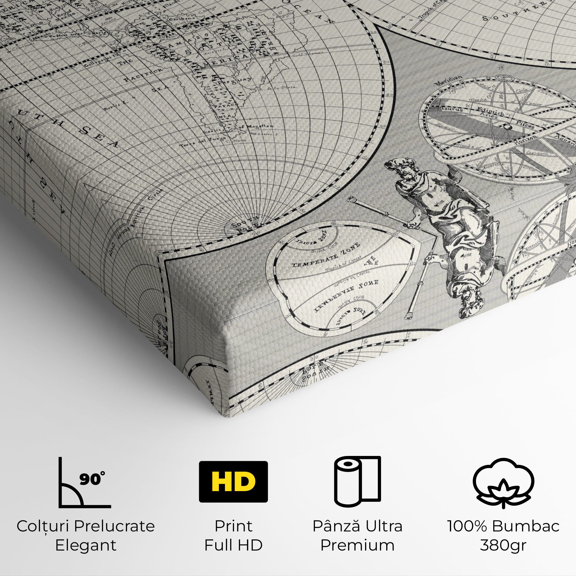 Black White Map mockup 4