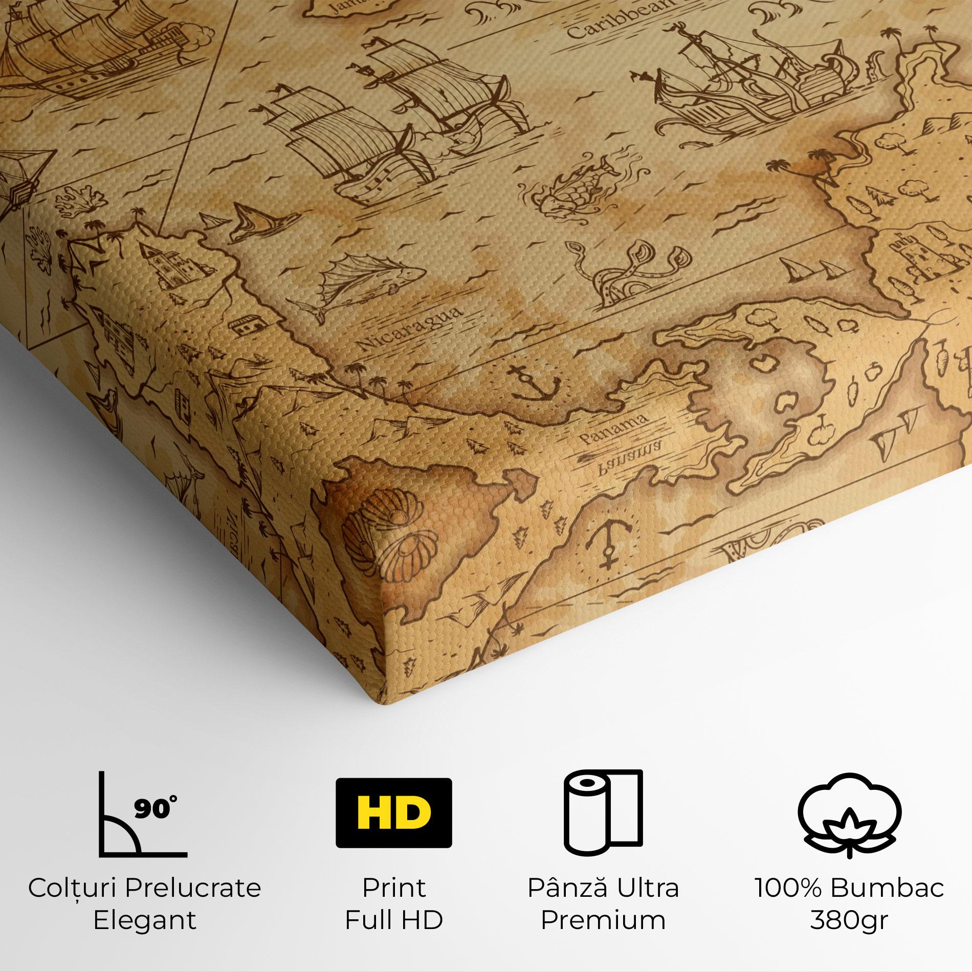 Tablou Canvas Caribbean Sea mockup 4