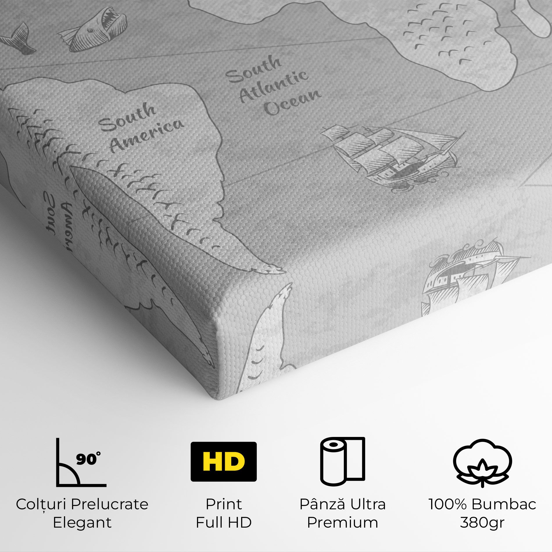 Grey Old Map mockup 4