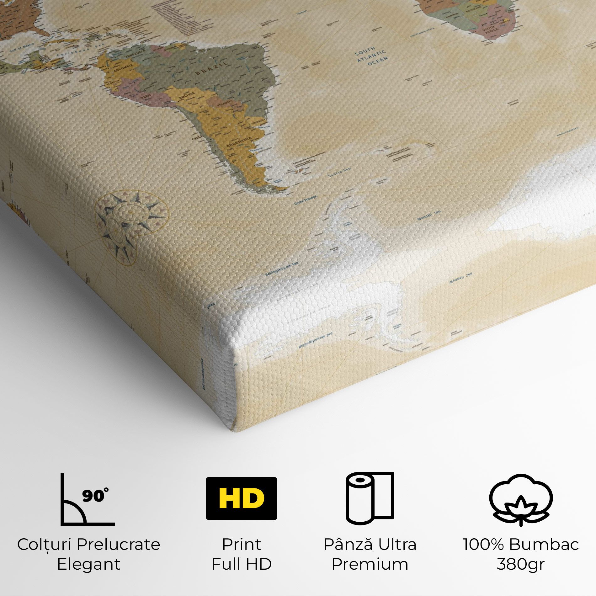 World Map Vintage mockup 4