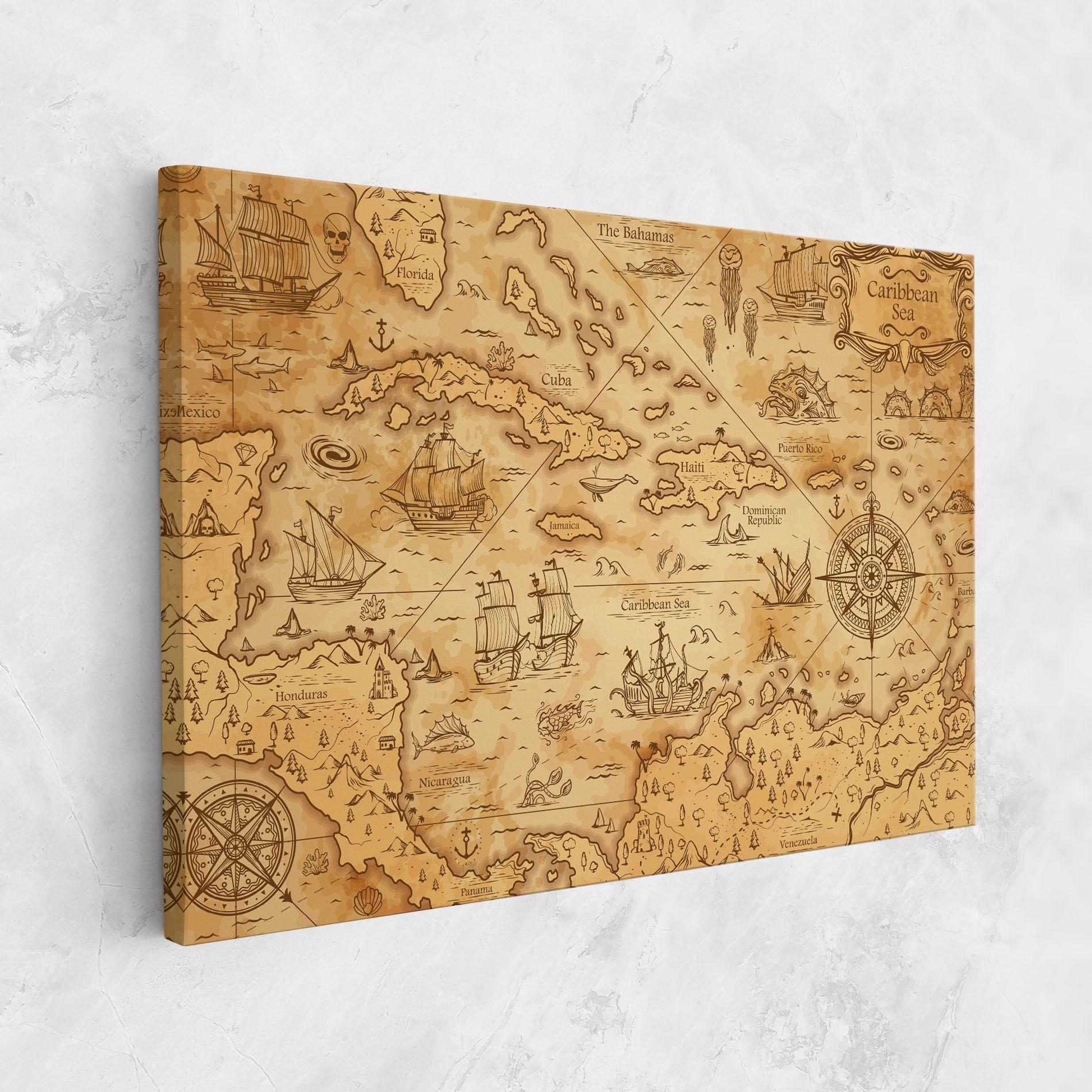 Tablou Canvas Caribbean Sea mockup 1