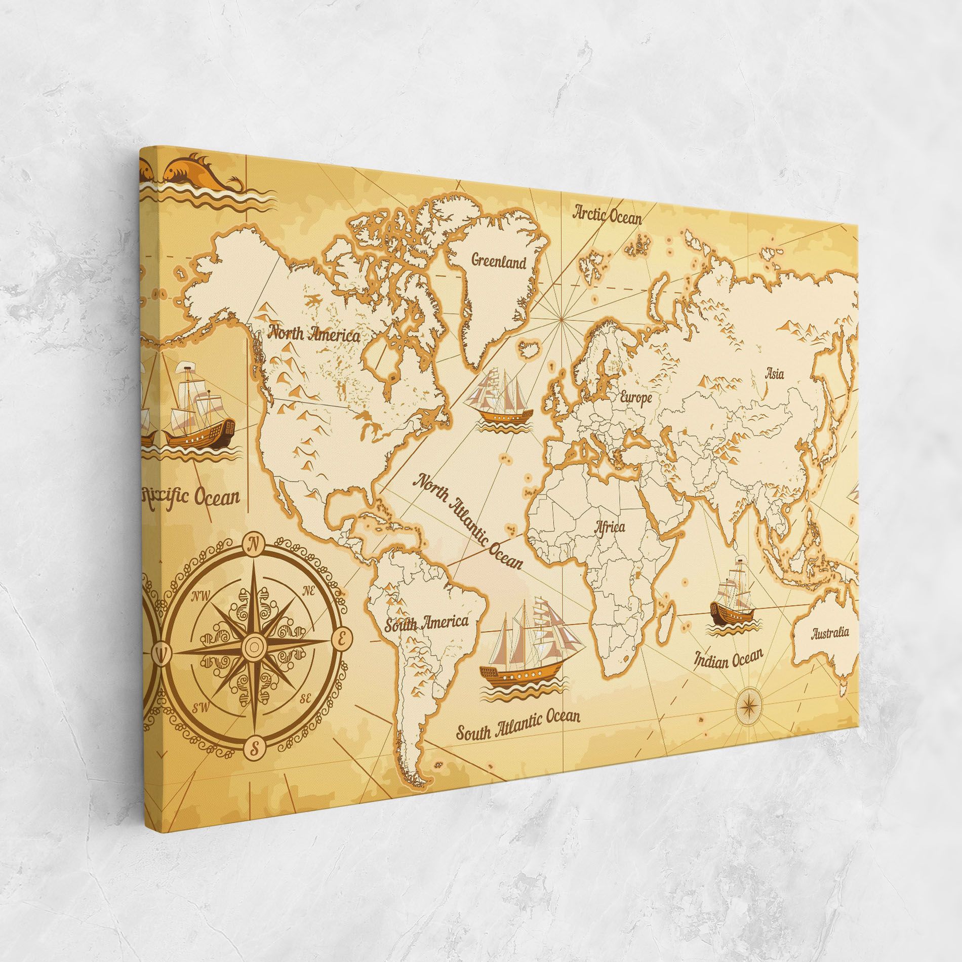 Gold Old Map mockup 1