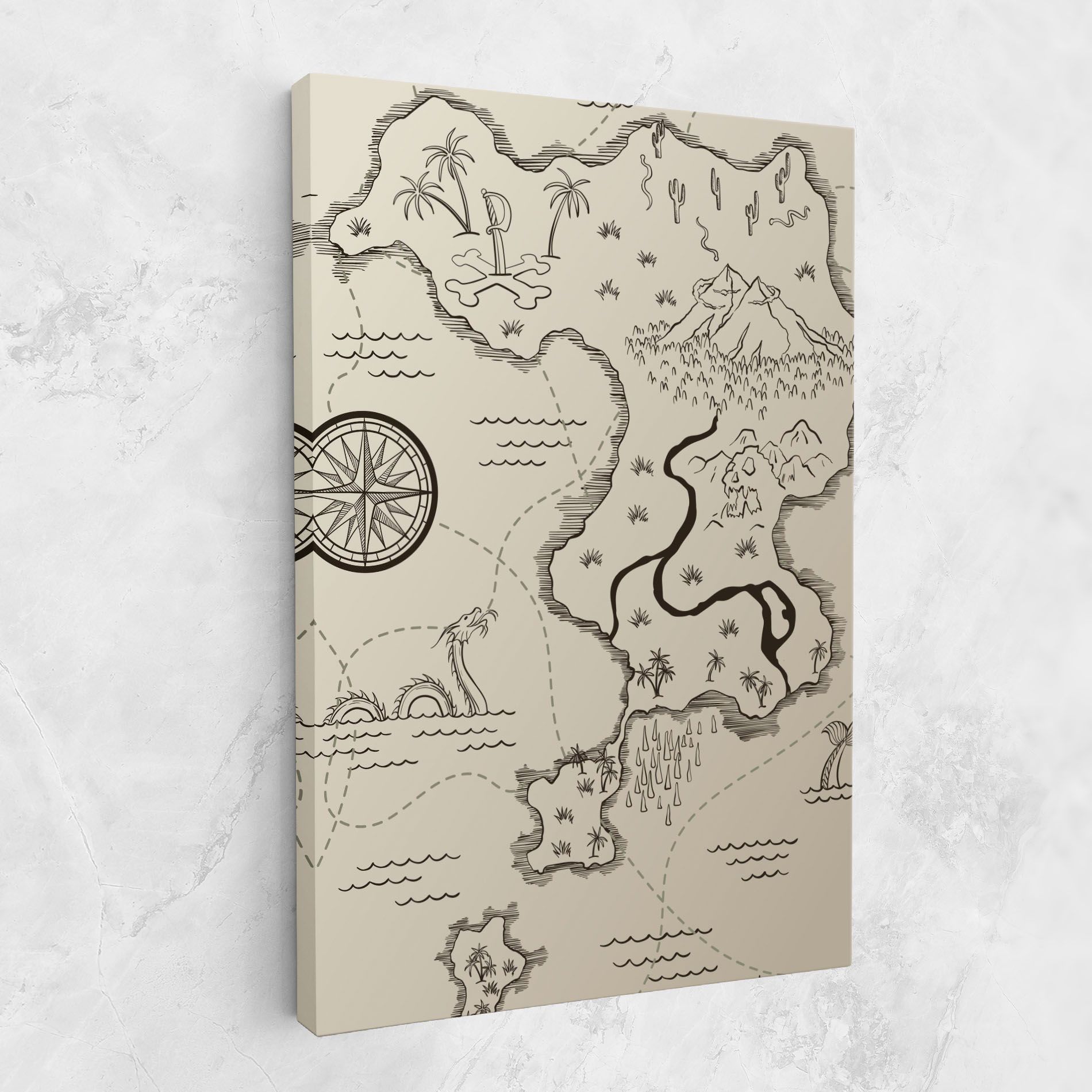 Cream Island Map mockup 1