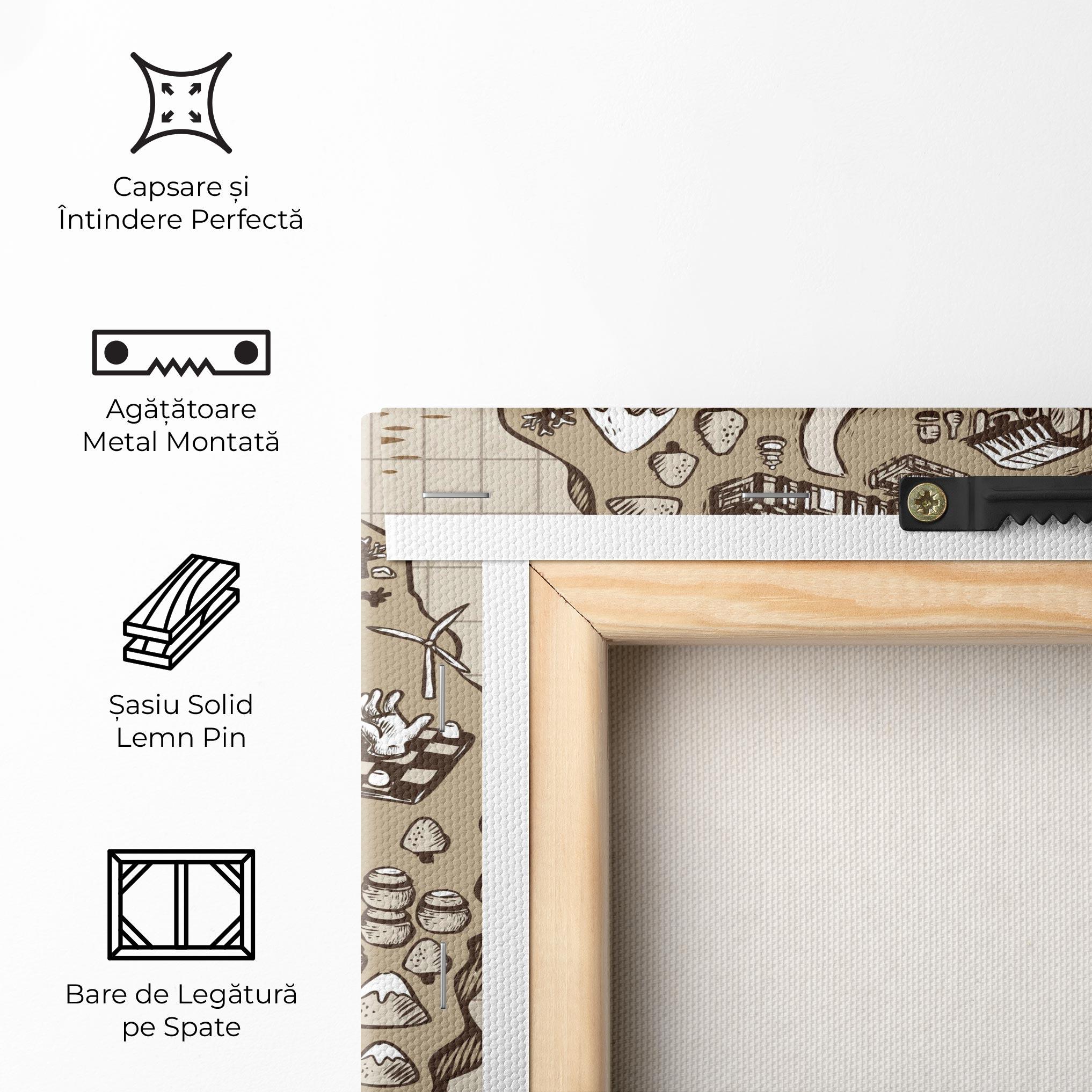 Tablou Canvas Old Korea Map mockup 5