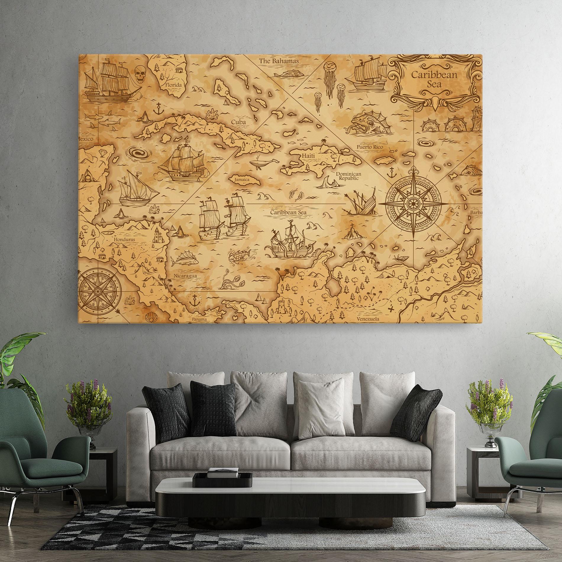 Tablou Canvas Caribbean Sea mockup 7