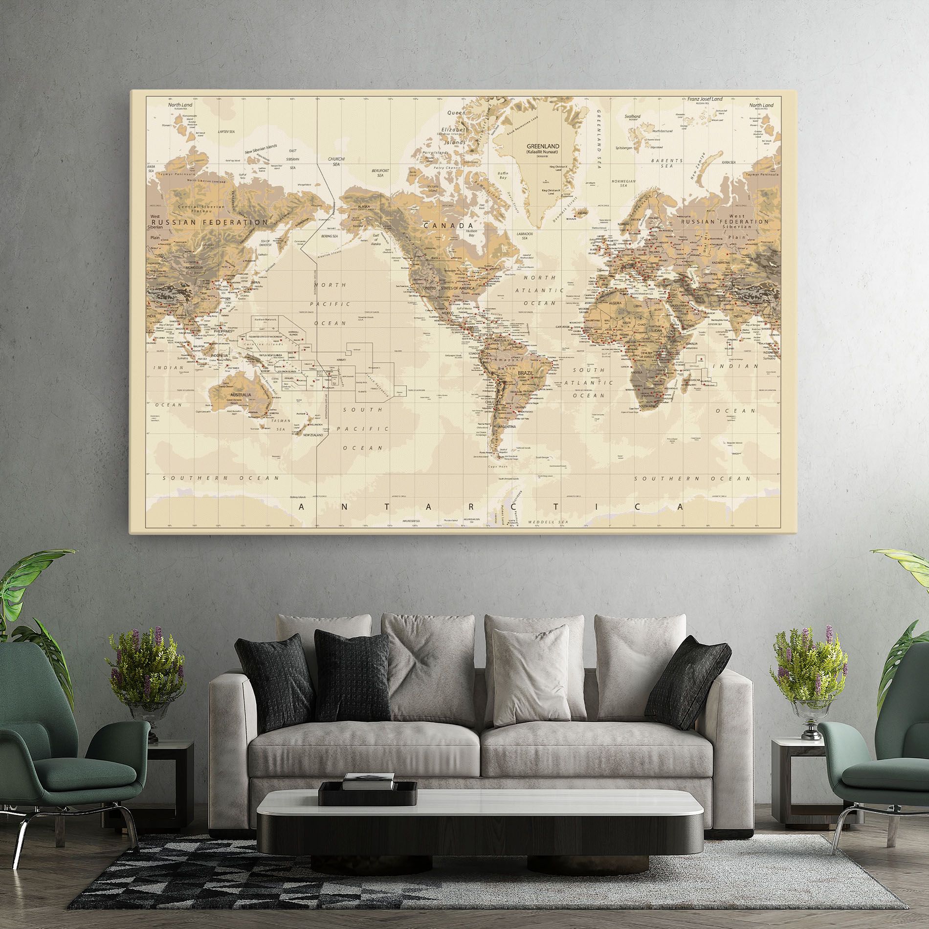 Old Canada Map mockup 7