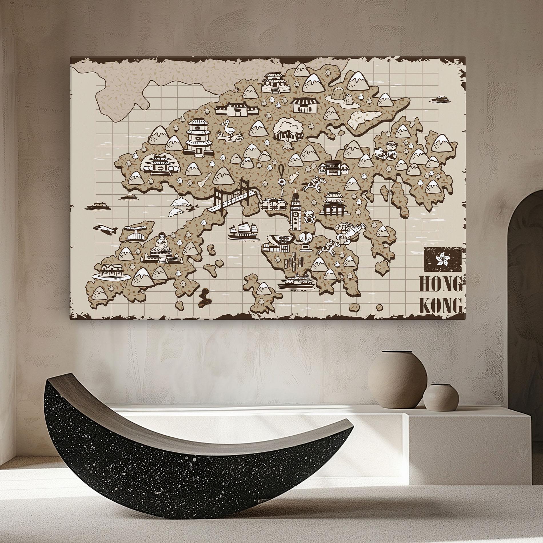 Tablou Canvas Hong Kong mockup 8