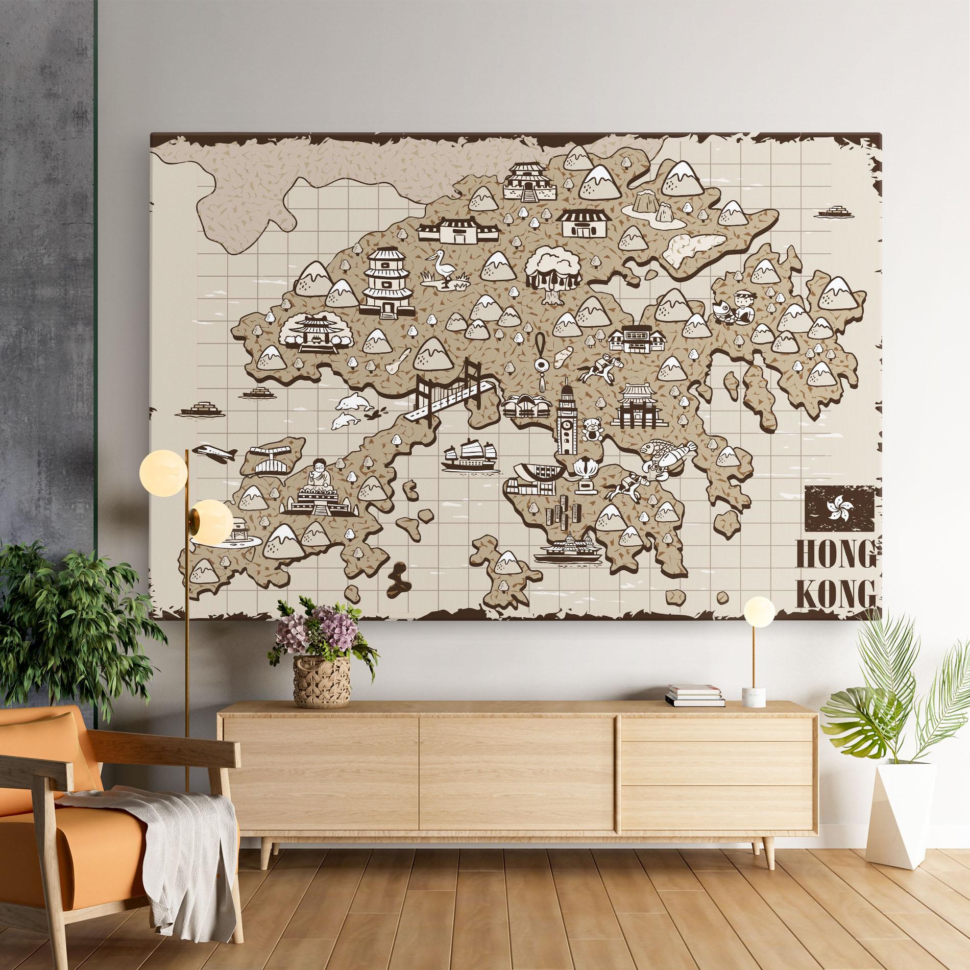 Tablou Canvas Hong Kong mockup 9