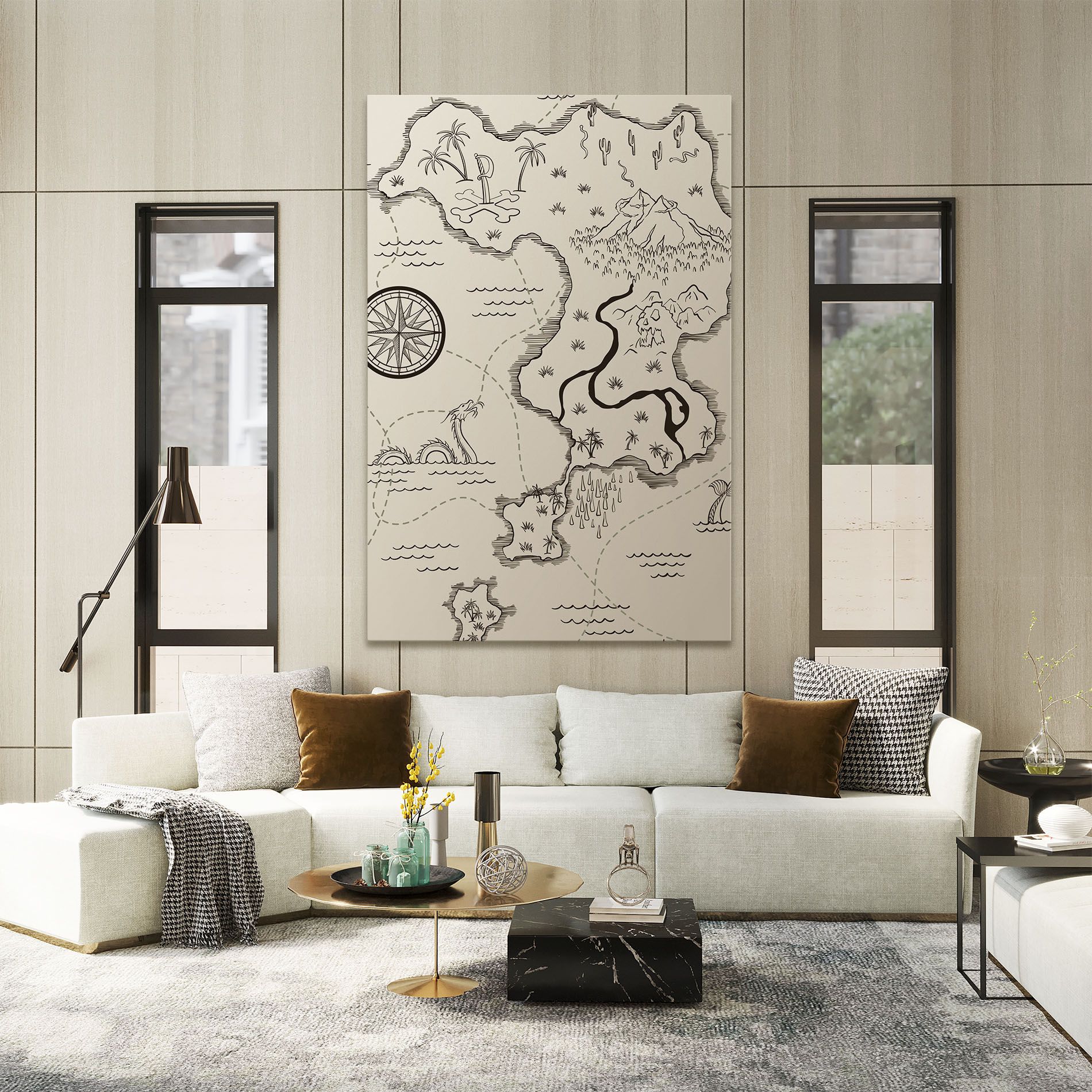 Cream Island Map mockup 2