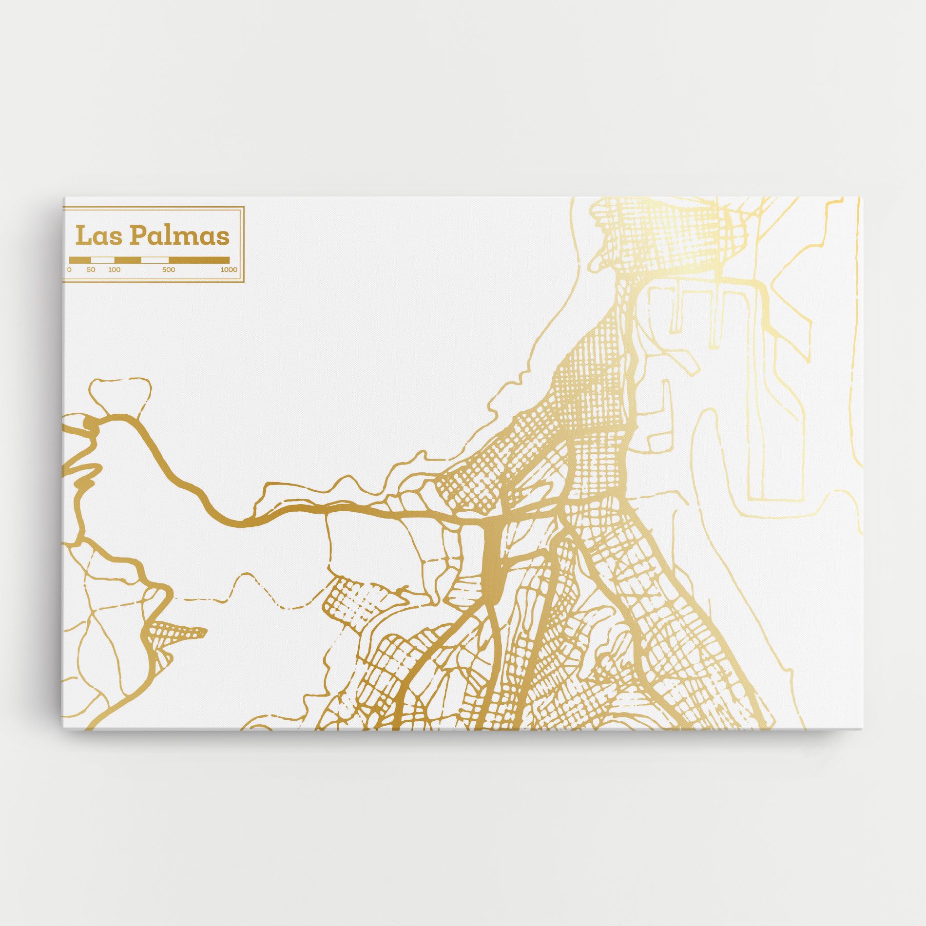 Las Palmas Gold Map mockup 0