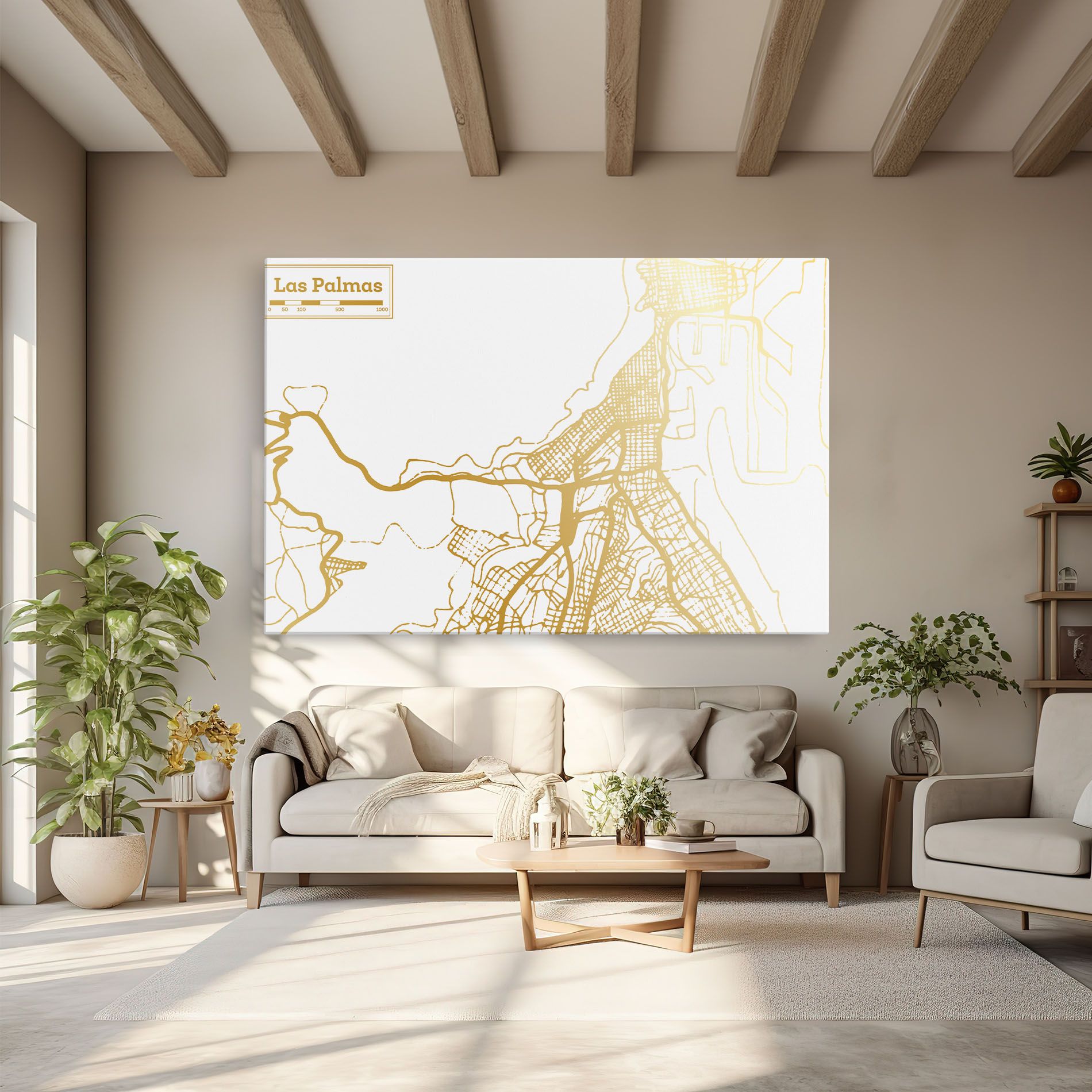 Las Palmas Gold Map mockup 6