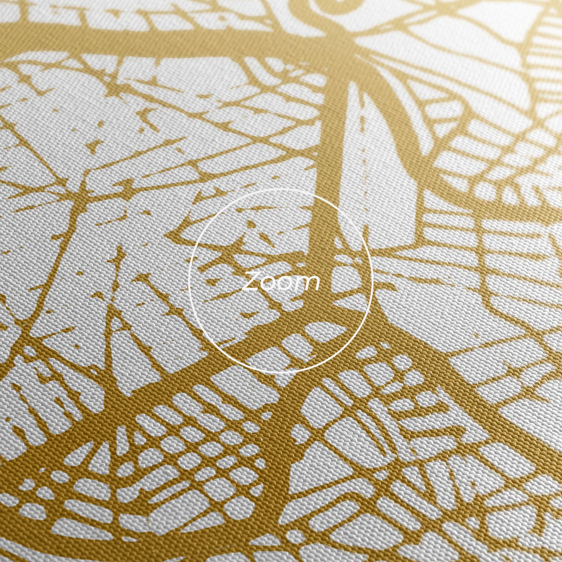 Tablou Canvas Bilbao Gold Map mockup 3