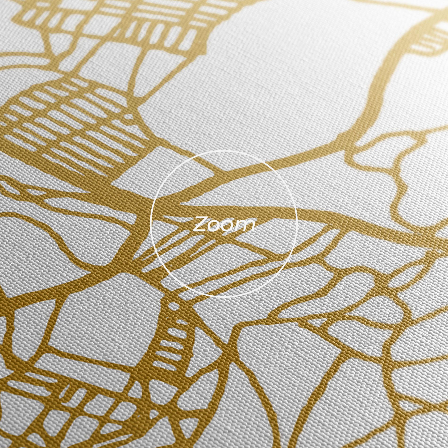 Tablou Canvas Libreville Gold Map mockup 3