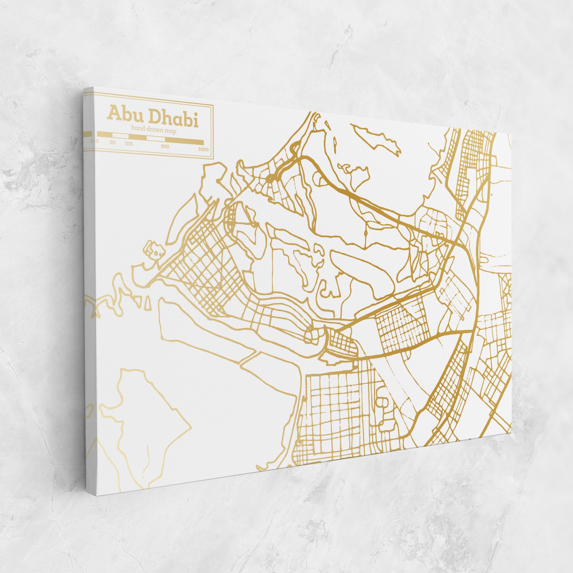 Abu Dhabi Map mockup 1