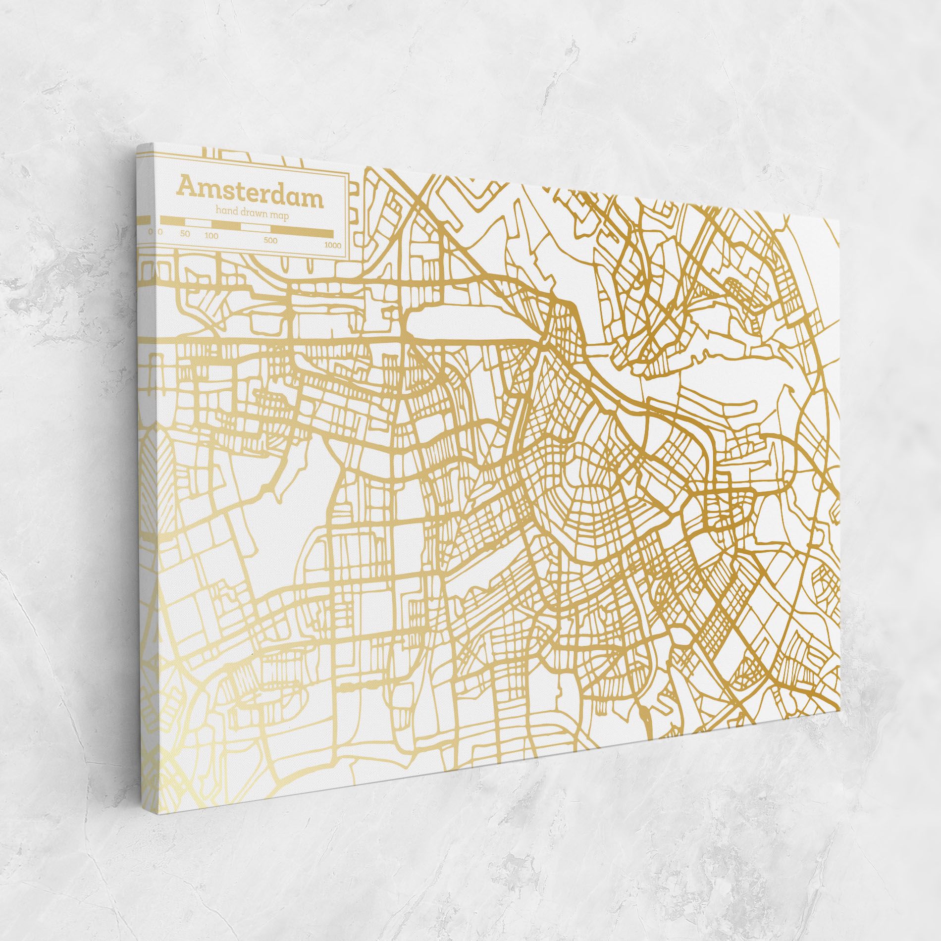 Amsterdam Gold Map mockup 1