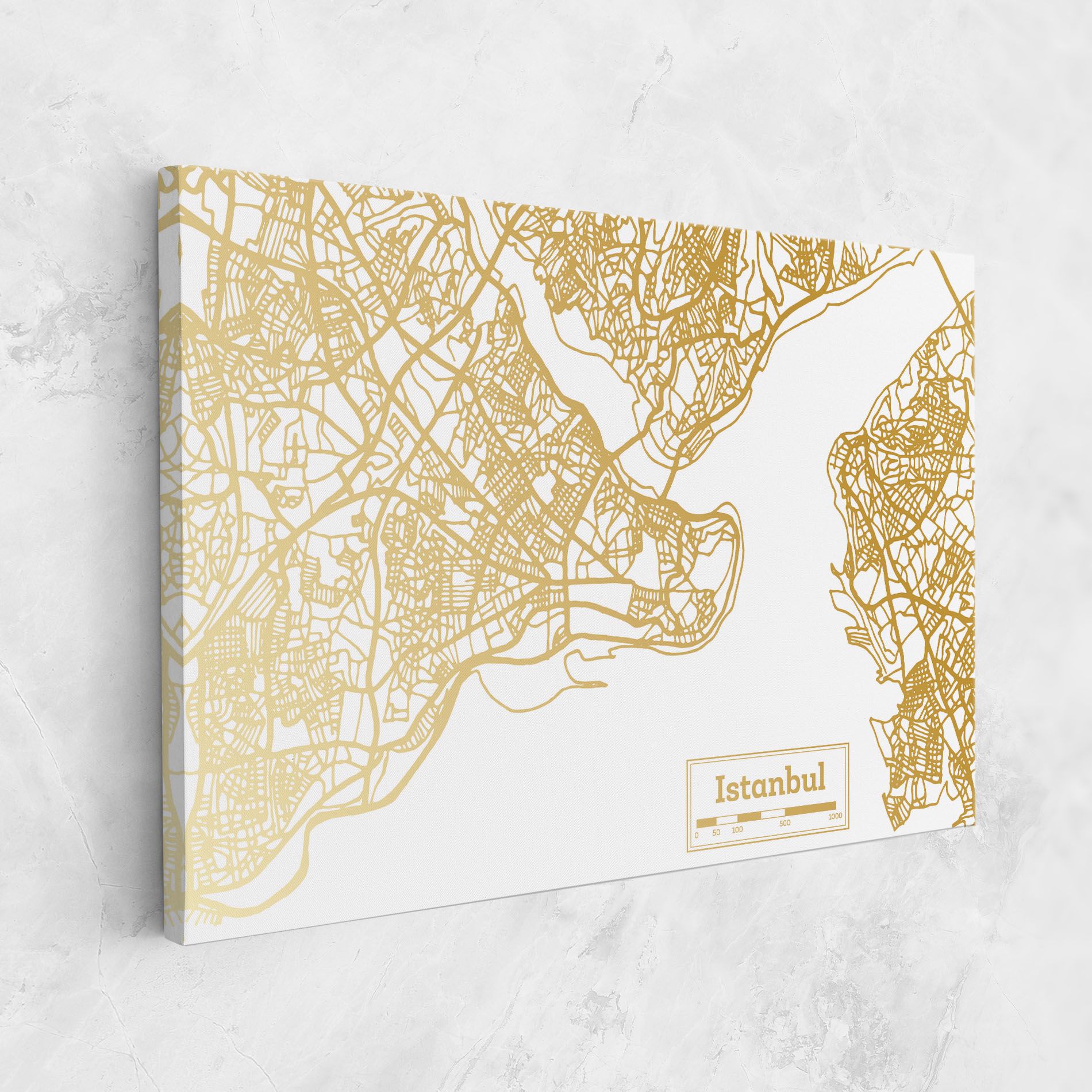 Istanbul Gold Map mockup 1