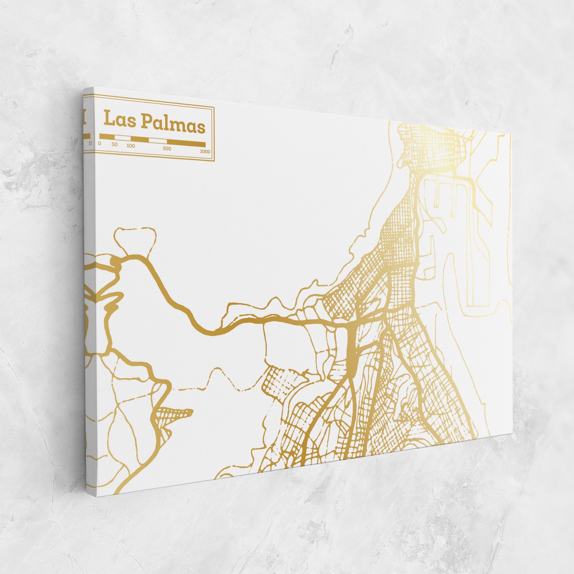 Las Palmas Gold Map mockup 1