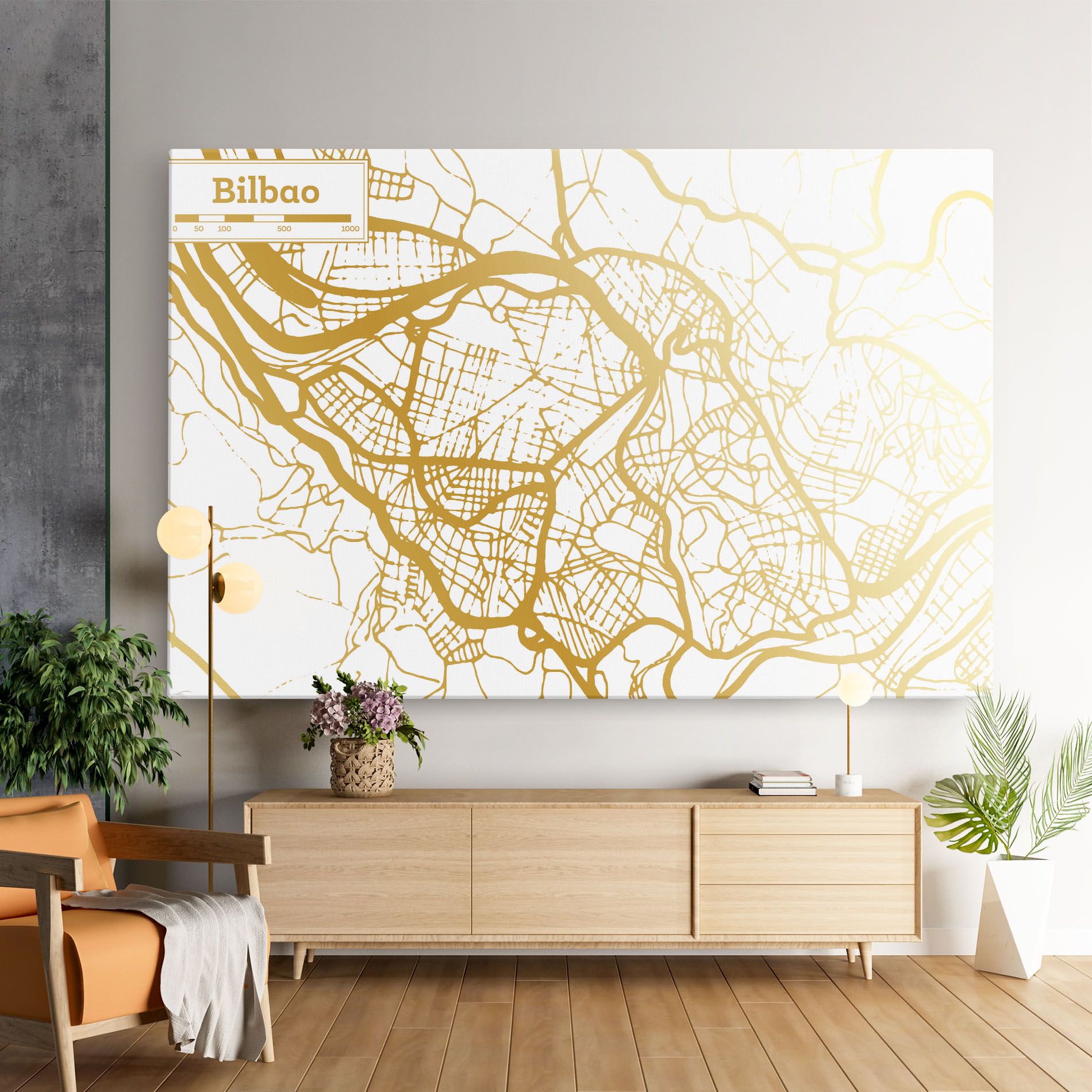 Bilbao Gold Map mockup 9