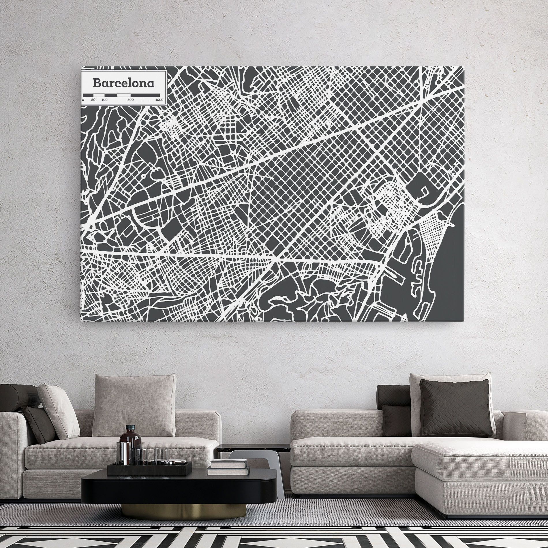Barcelona Map mockup 2
